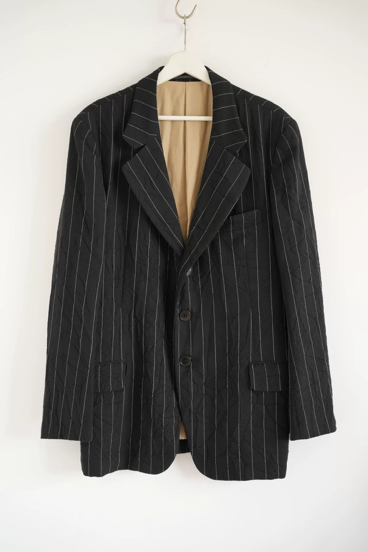 Yohji Yamamoto 11AW Striped Wool Blazer