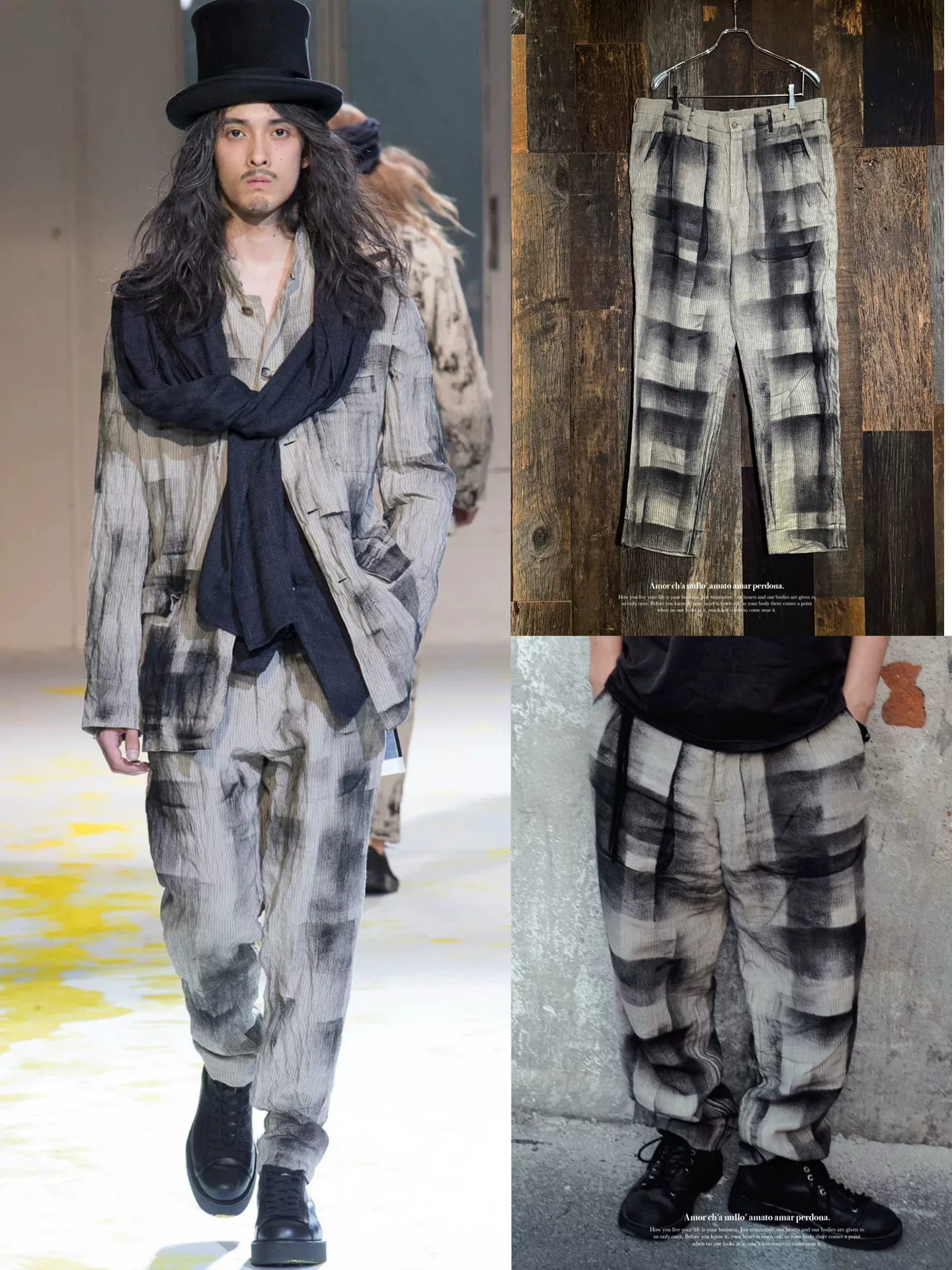 Yohji Yamamoto 2015ss Splatter Paint Pants