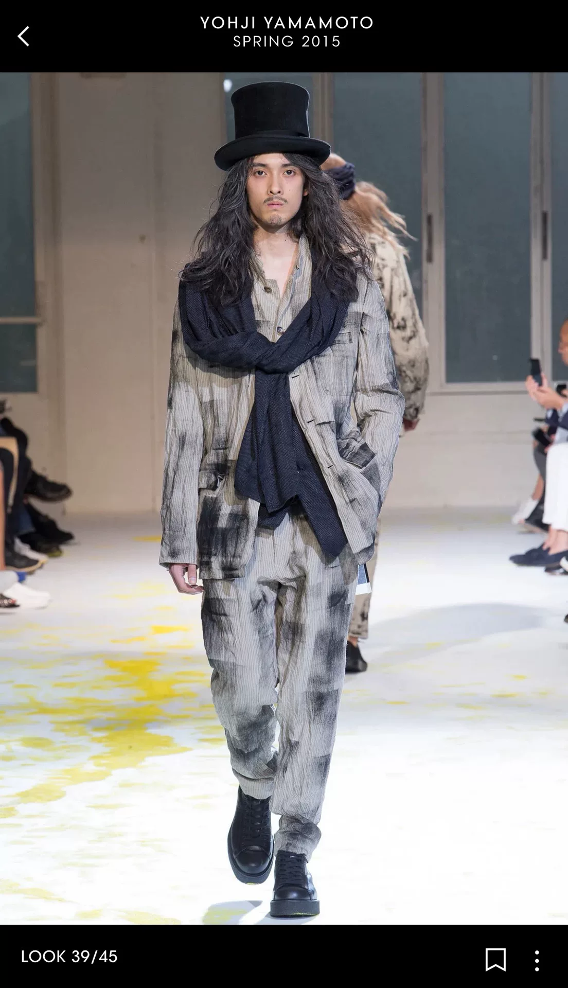 Yohji Yamamoto 2015ss Splatter Paint Pants — label