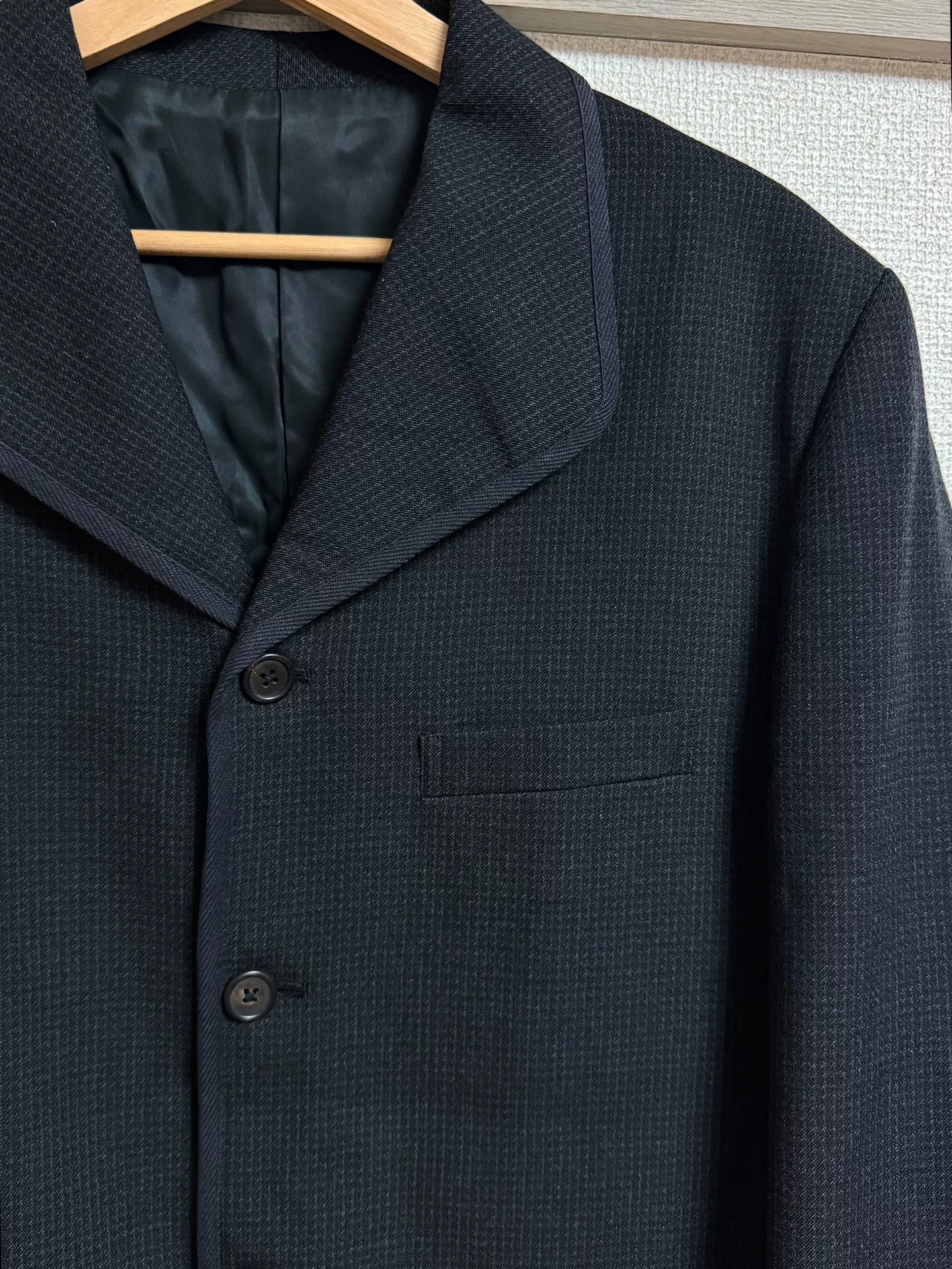 Yohji Yamamoto 88aw Y's Wool Suit Jacket — detail