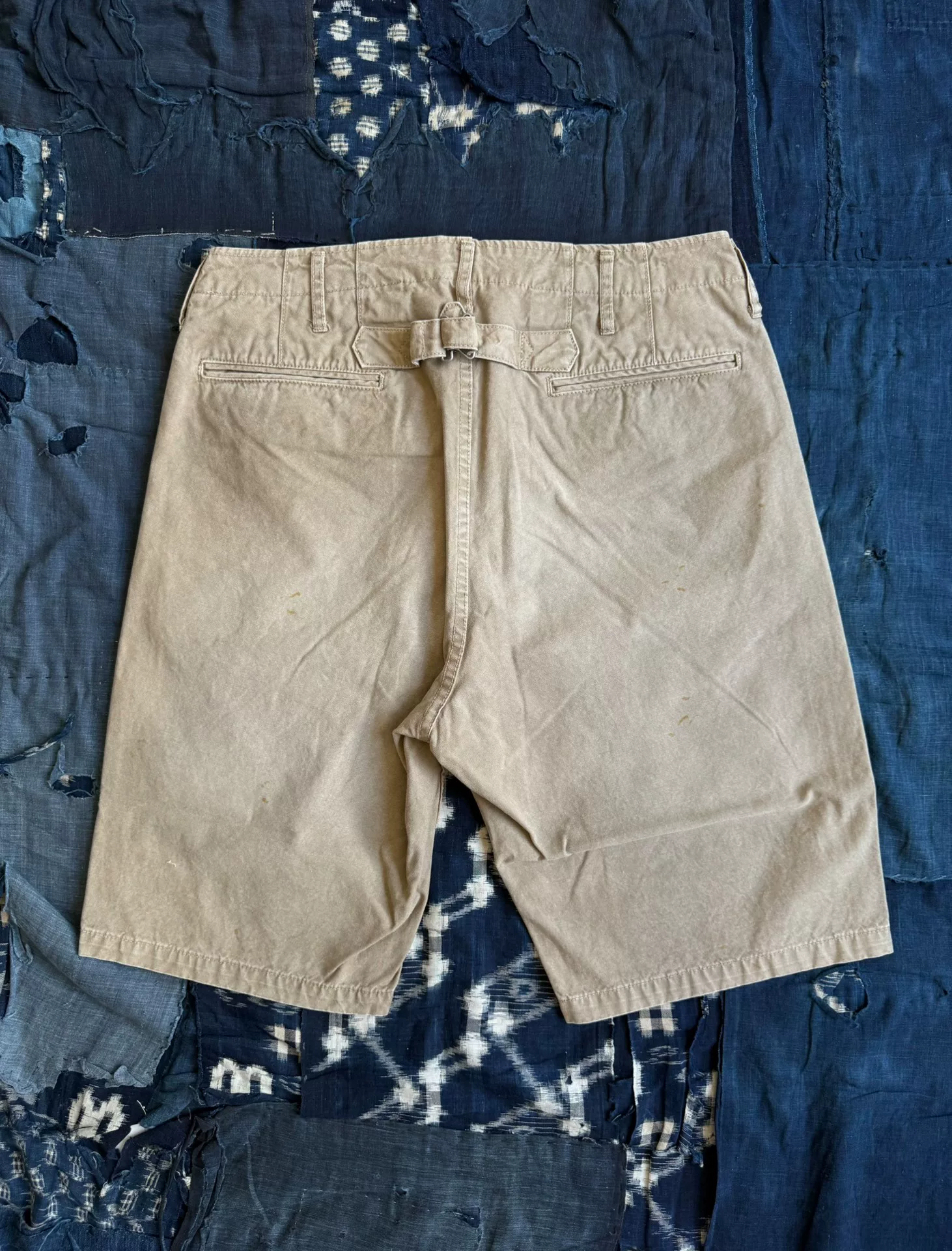 visvim 23SS Distressed Chino Shorts — front