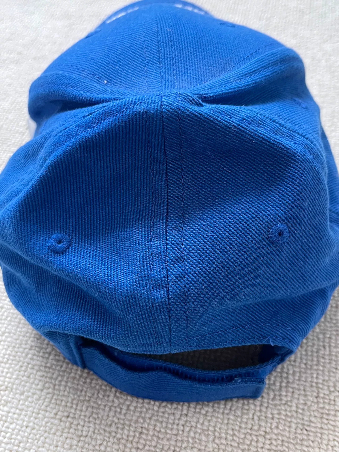 Balenciaga Logo Blue Baseball Cap — back