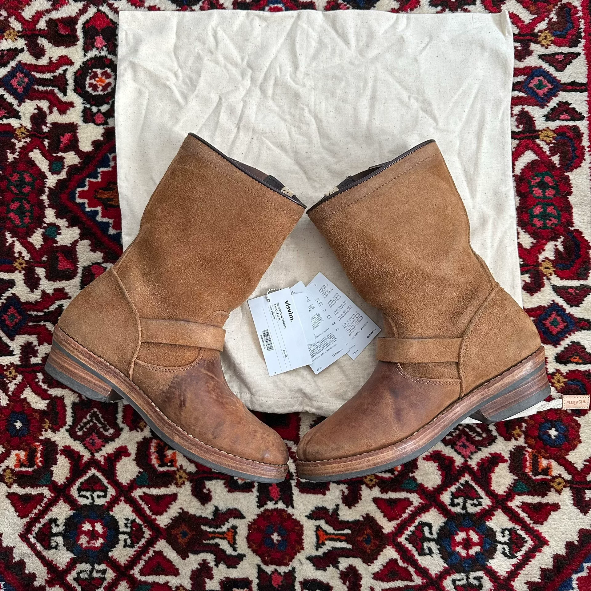 visvim 20AW t.w.o boots — label