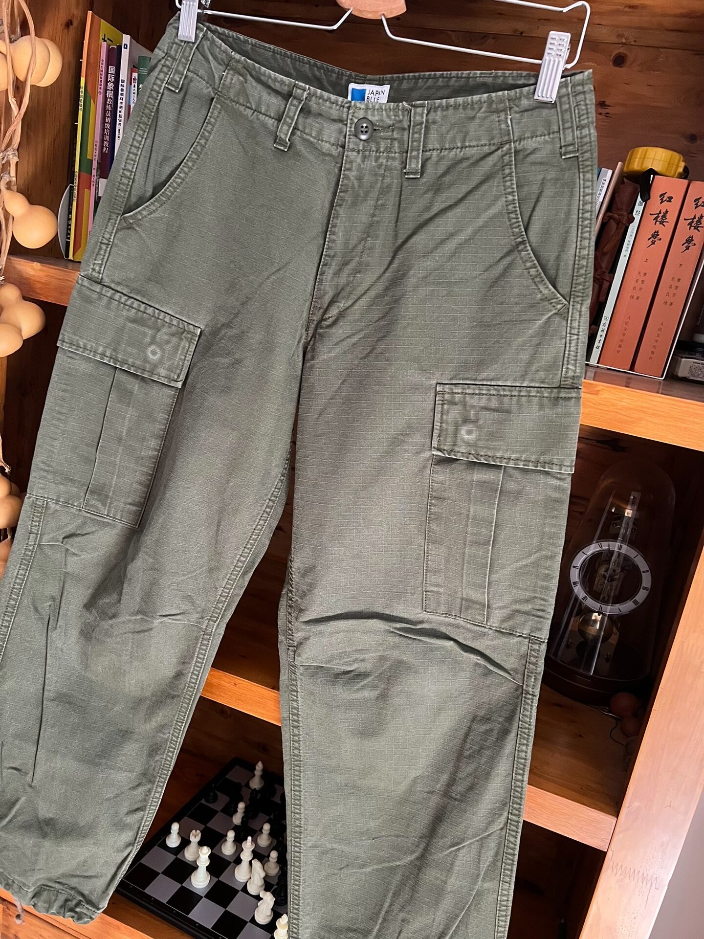 Japan Blue Jeans 1970s Military Cargo Pants — detail