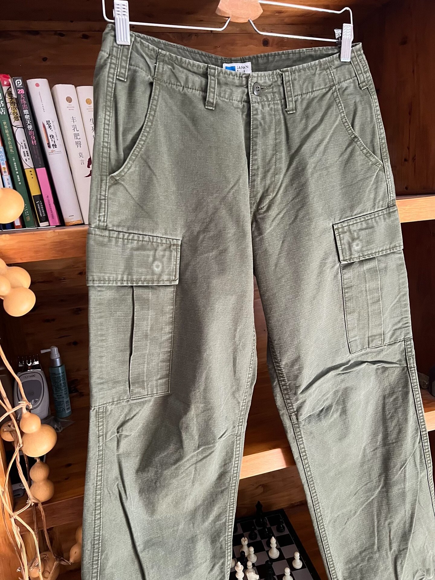 Japan Blue Jeans 1970s Military Cargo Pants — front