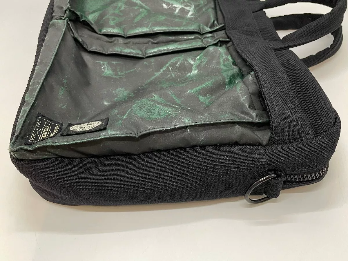 SONE ISLAND × PORTER Marbled Handbag — label
