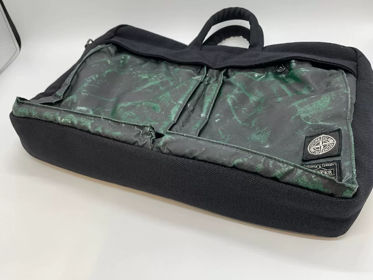 SONE ISLAND × PORTER Marbled Handbag — back