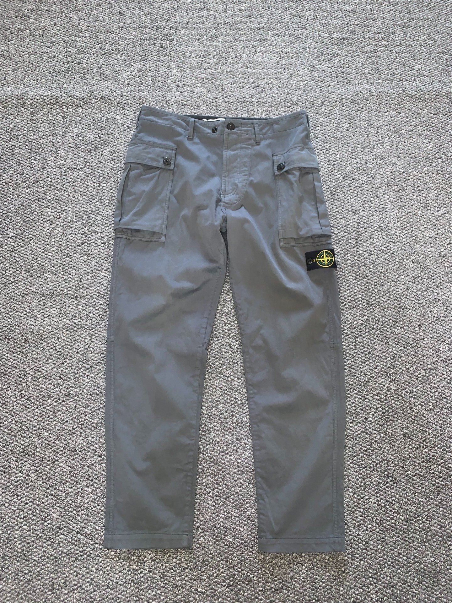 Stone Island Gray Cargo Pants