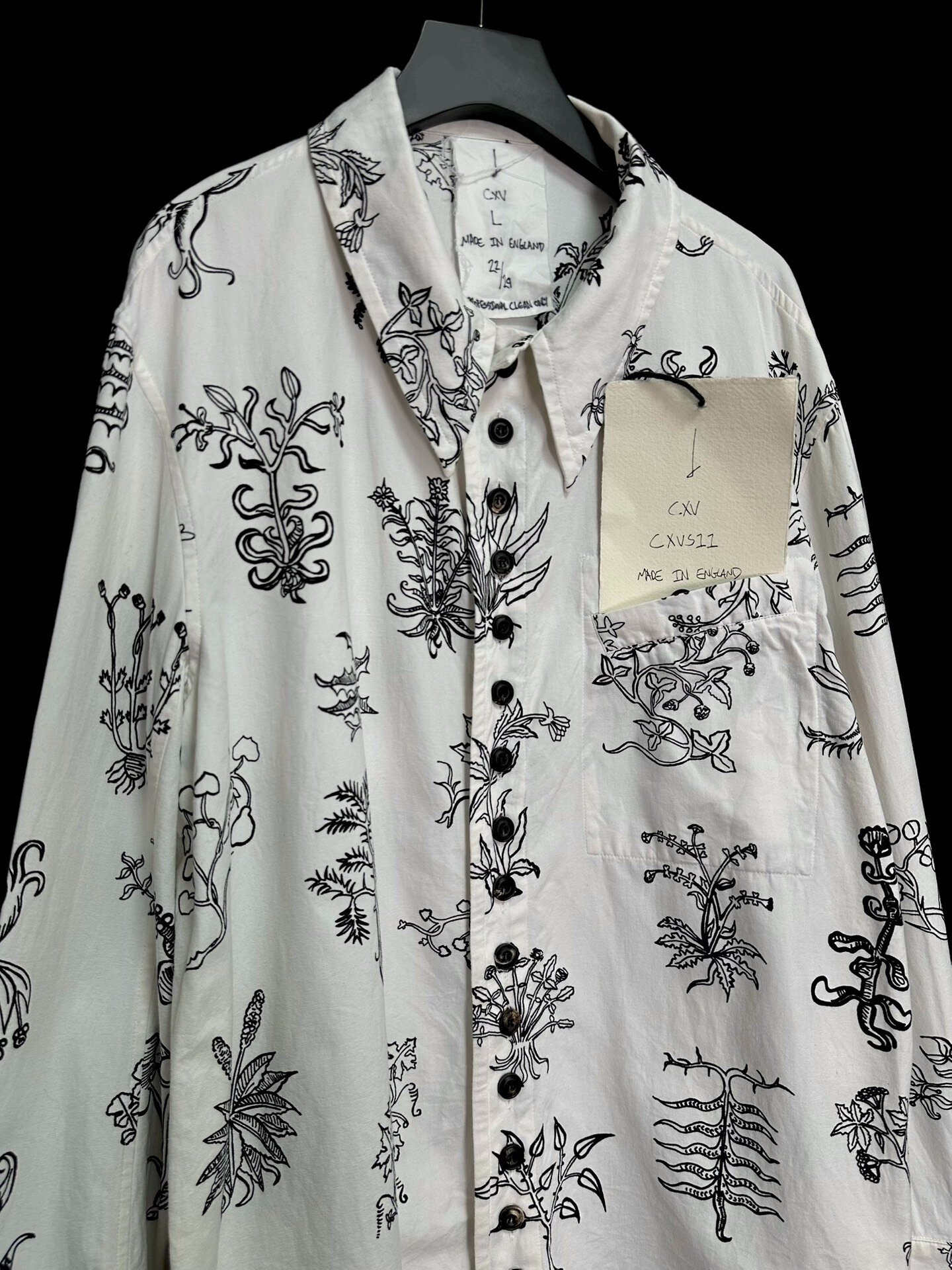 John Alexander Skelton 24SS Plant Shirt — back