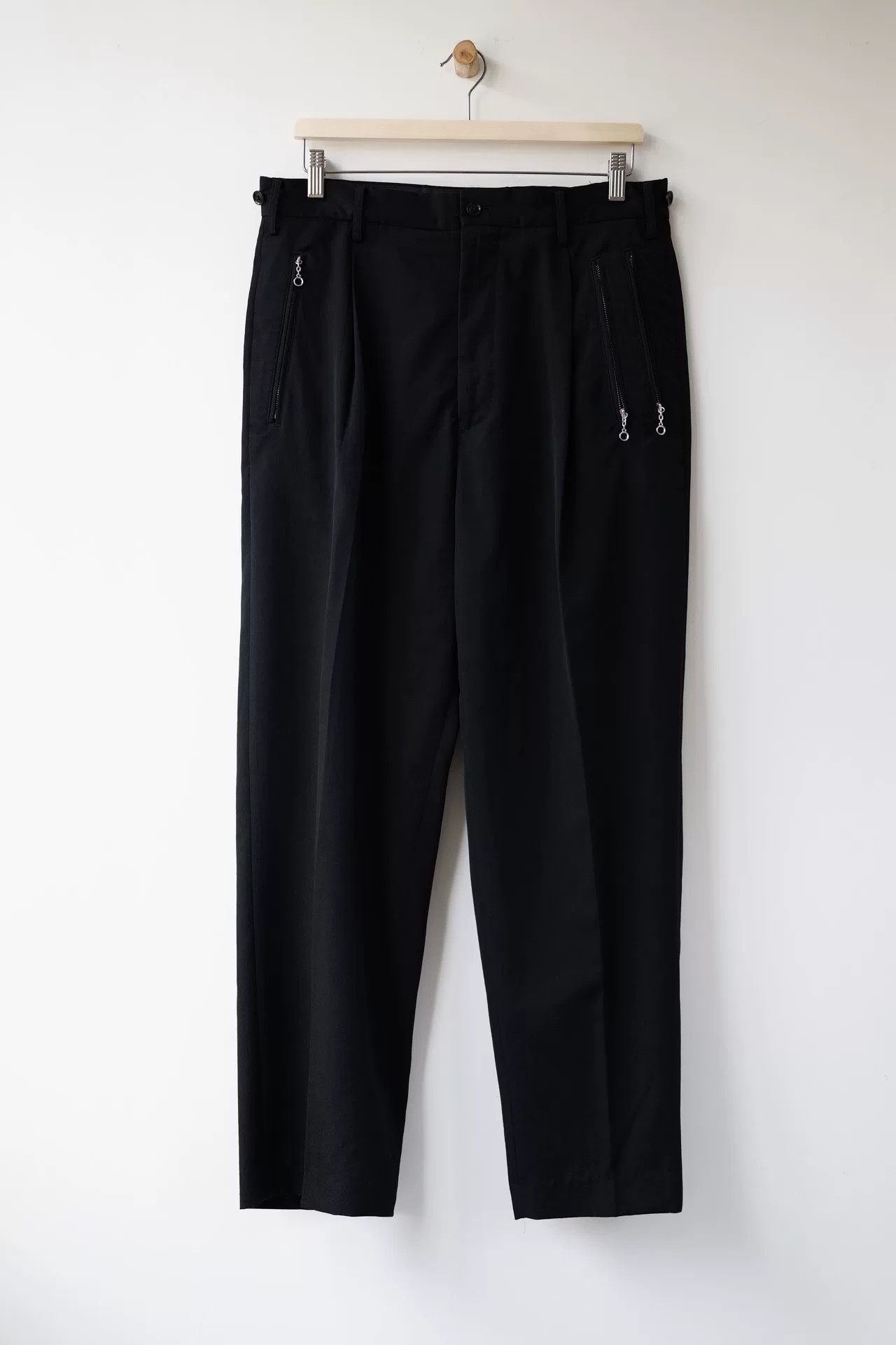 Yohji Yamamoto 16AW Black Zip Pants