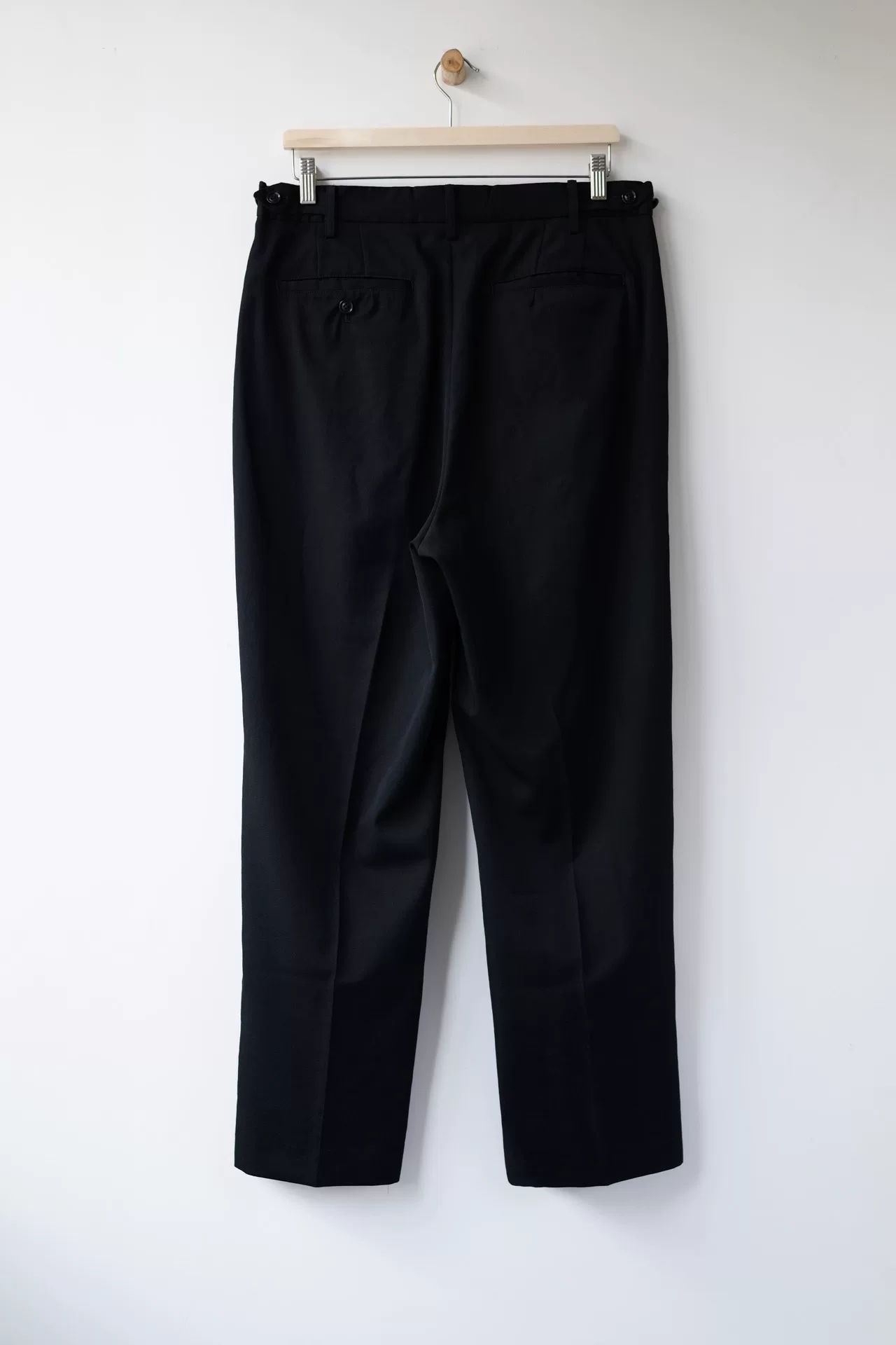 Yohji Yamamoto 16AW Black Zip Pants — front