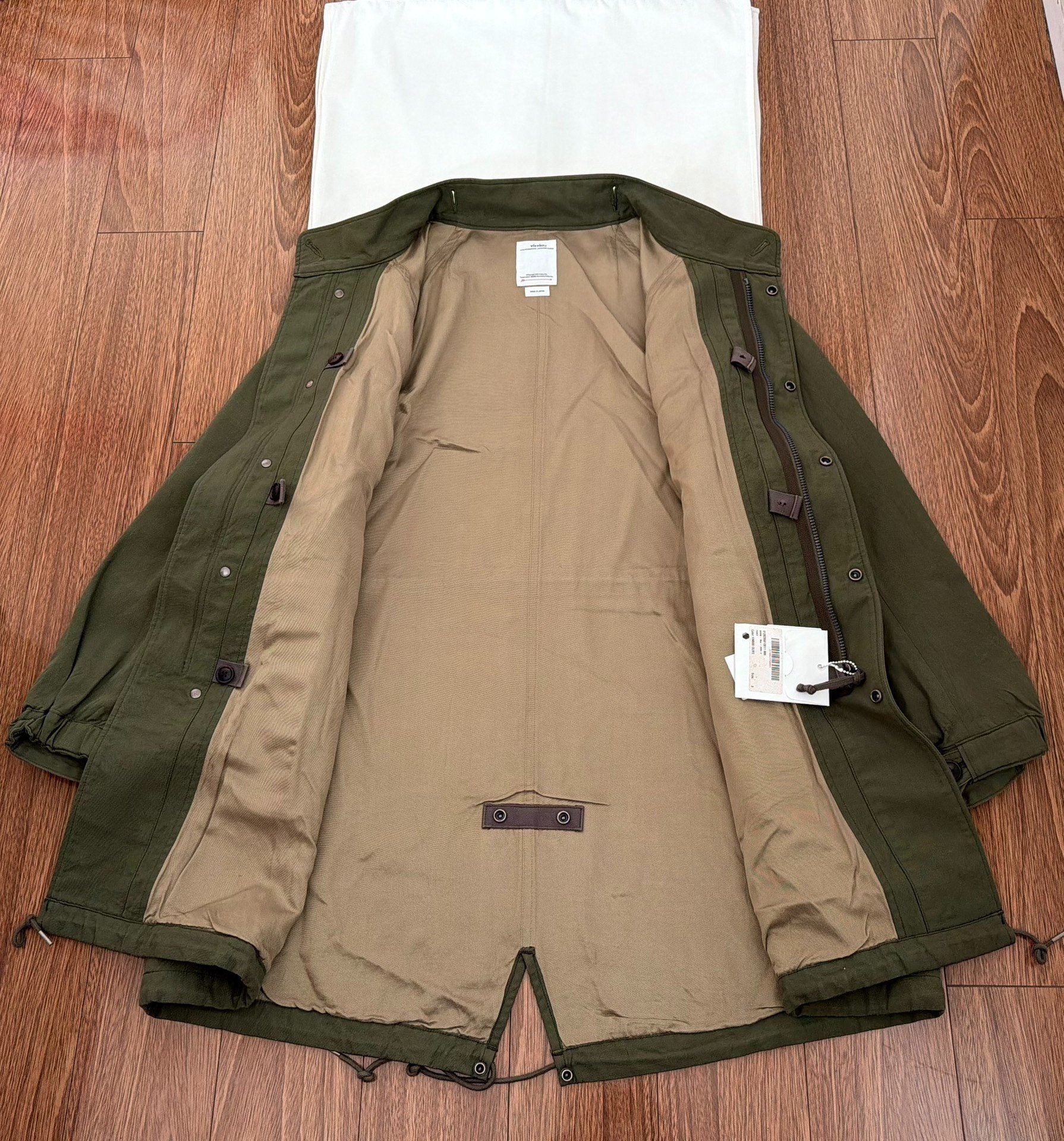 VISVIM SIX-FIVE FISHTAIL PARKA M65 — detail