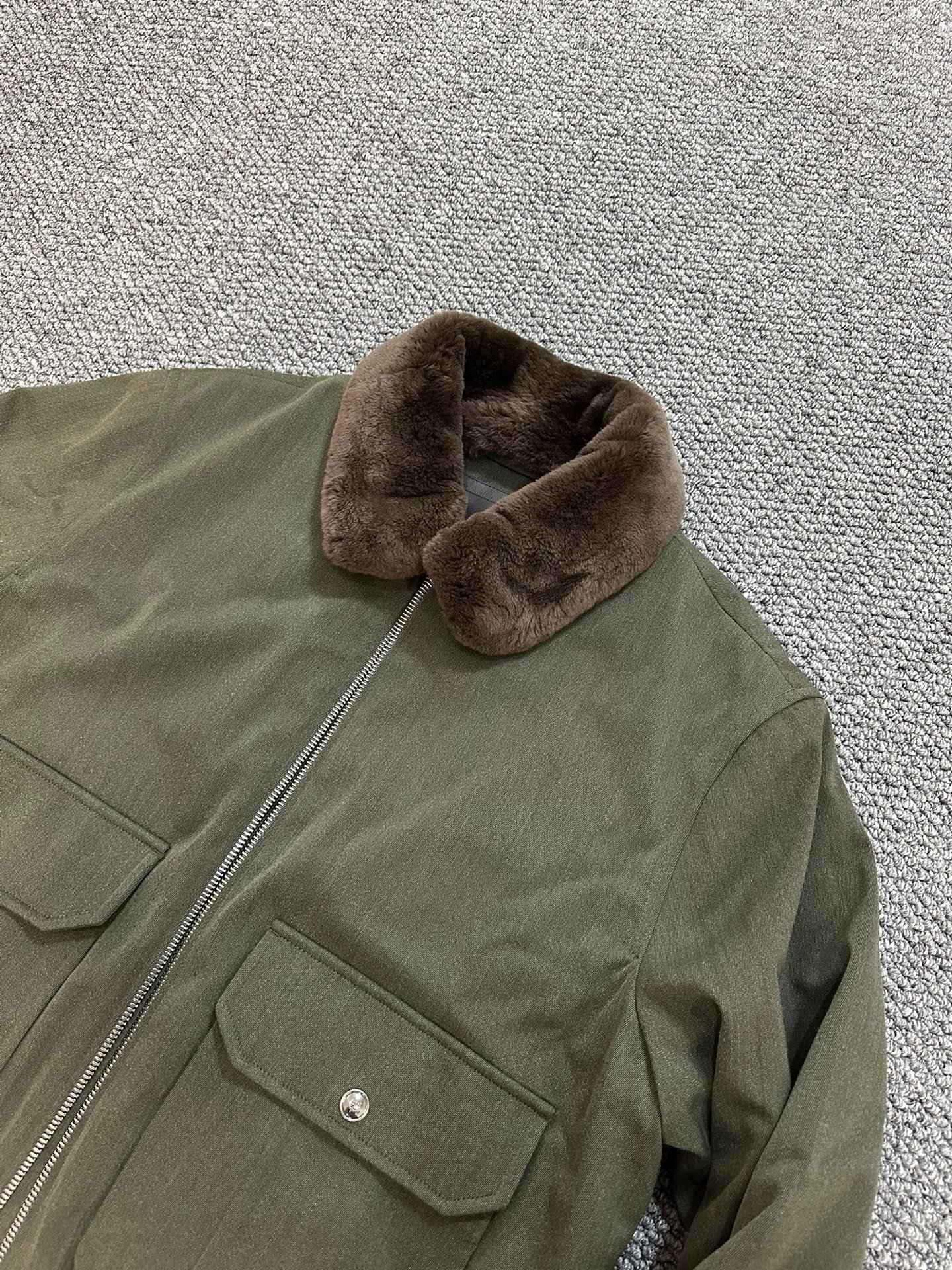 Loro Piana Ultra-Fine Wool XL Jacket — detail