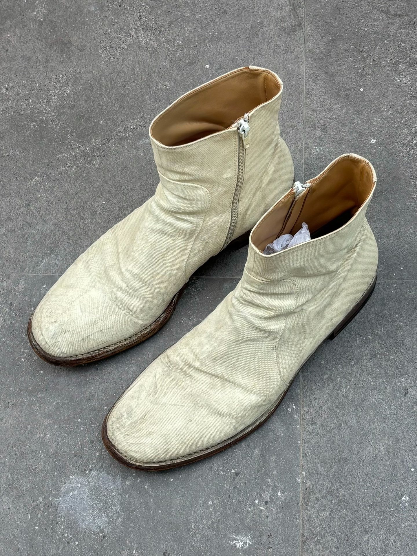Maison Margiela 00's Painted Ankle Boots