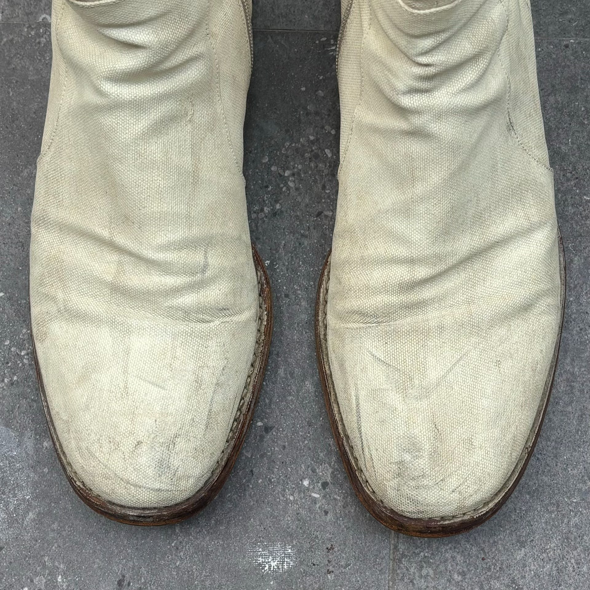 Maison Margiela 00's Painted Ankle Boots — detail