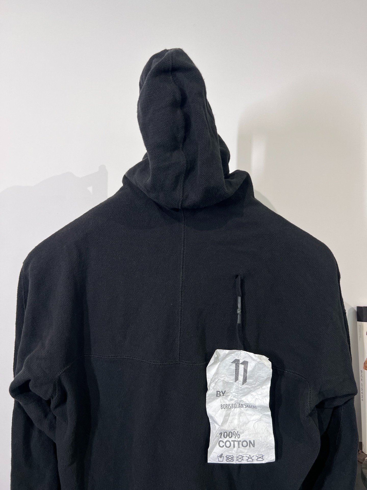 Boris Bidjan Saberi 11by bbs H1BF Mask Hoodie — back