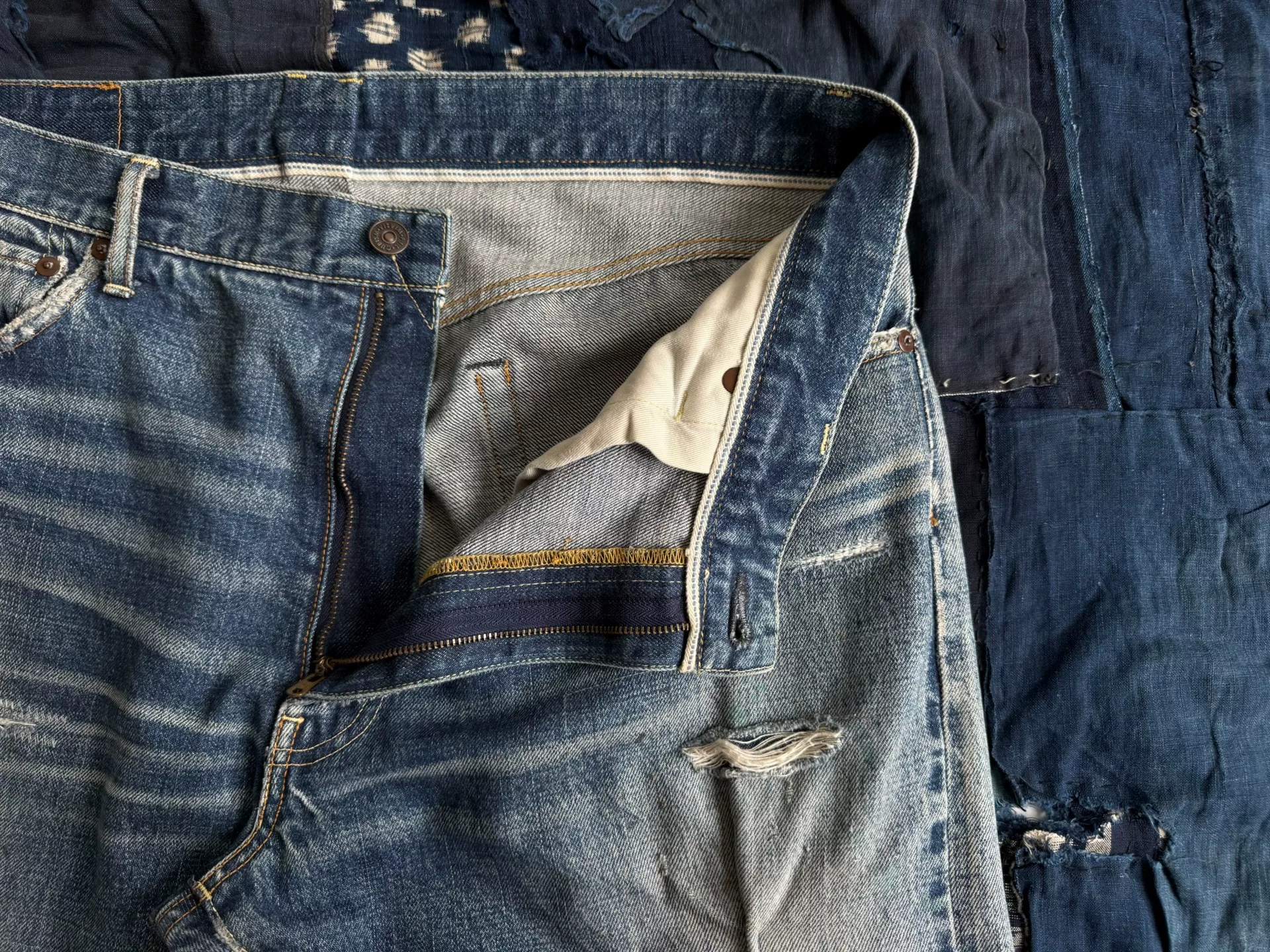 visvim JOURNEYMAN PANTS TACKED DMGD-27 — back