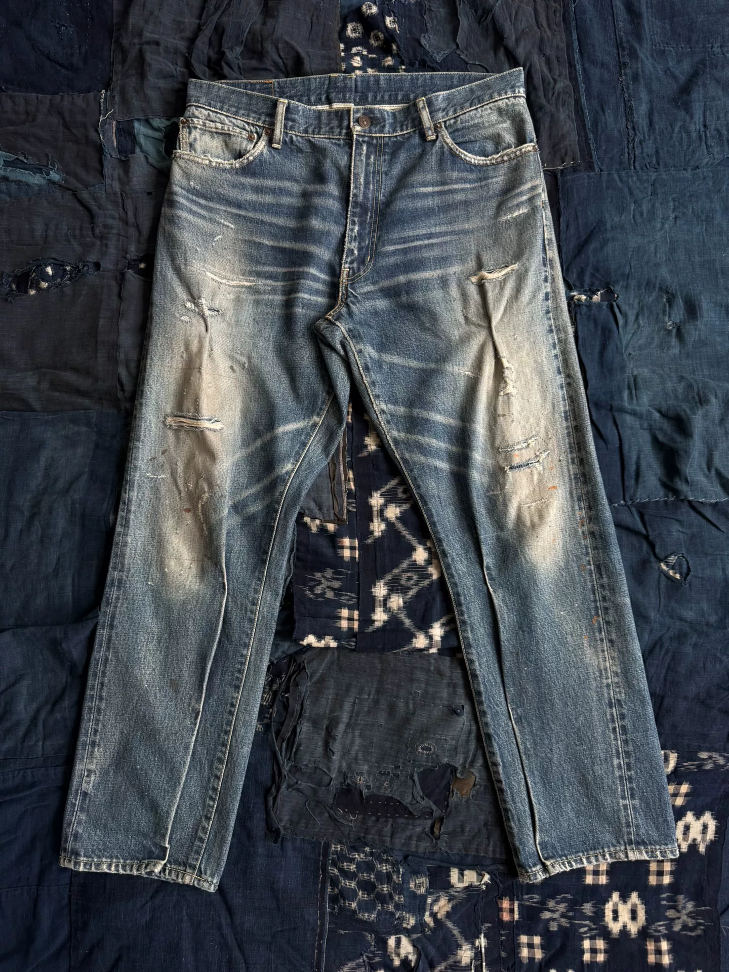 visvim JOURNEYMAN PANTS TACKED DMGD-27