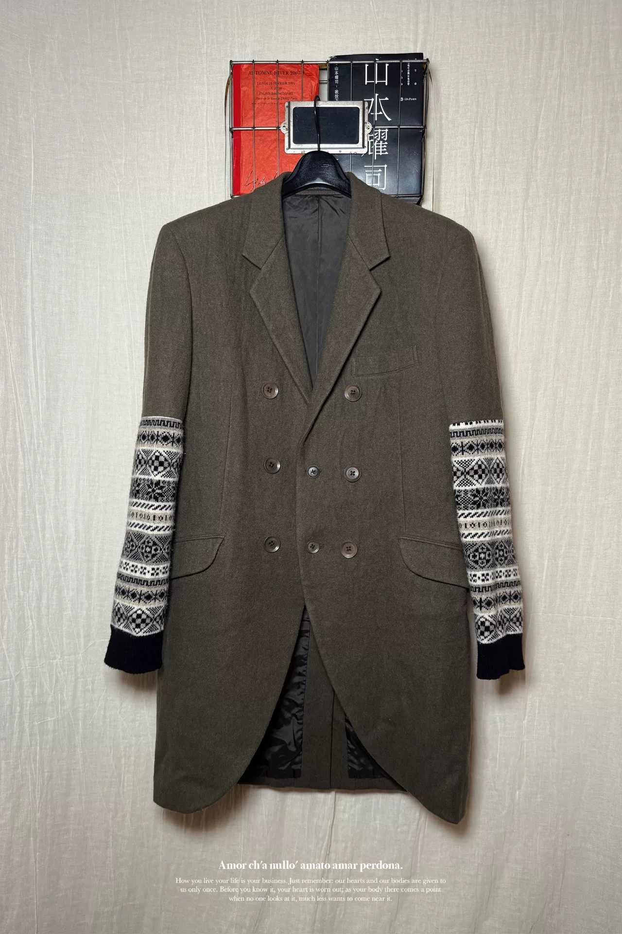 Yohji Yamamoto 07AW Wool Coat — detail