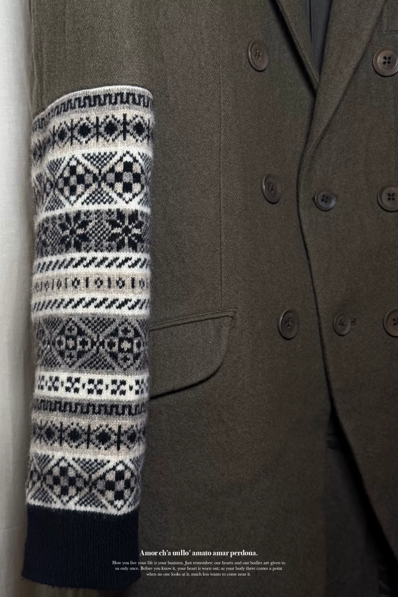 Yohji Yamamoto 07AW Wool Coat — label