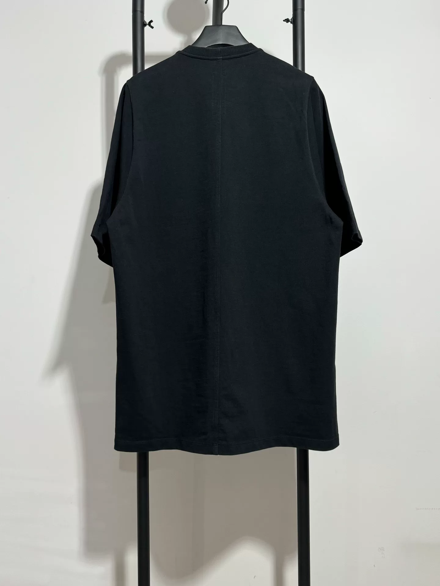 Rick Owens Loose Fit Black Short Sleeve T-shirt — front