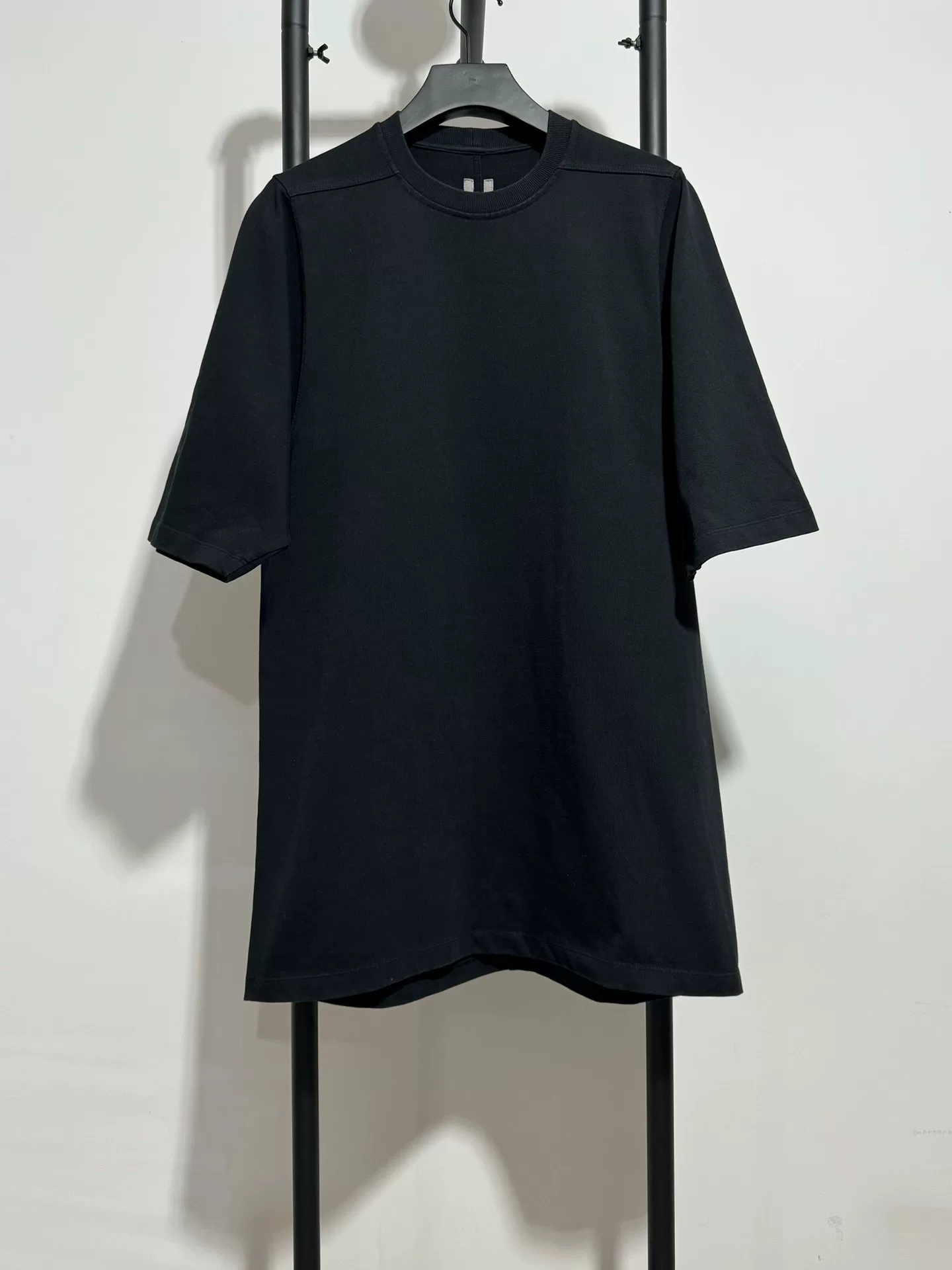 Rick Owens Loose Fit Black Short Sleeve T-shirt