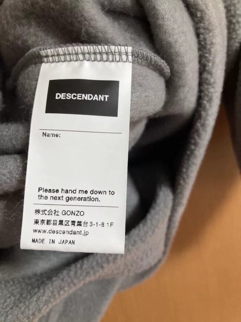 Descendant Rooflece Fleece Pullover — detail