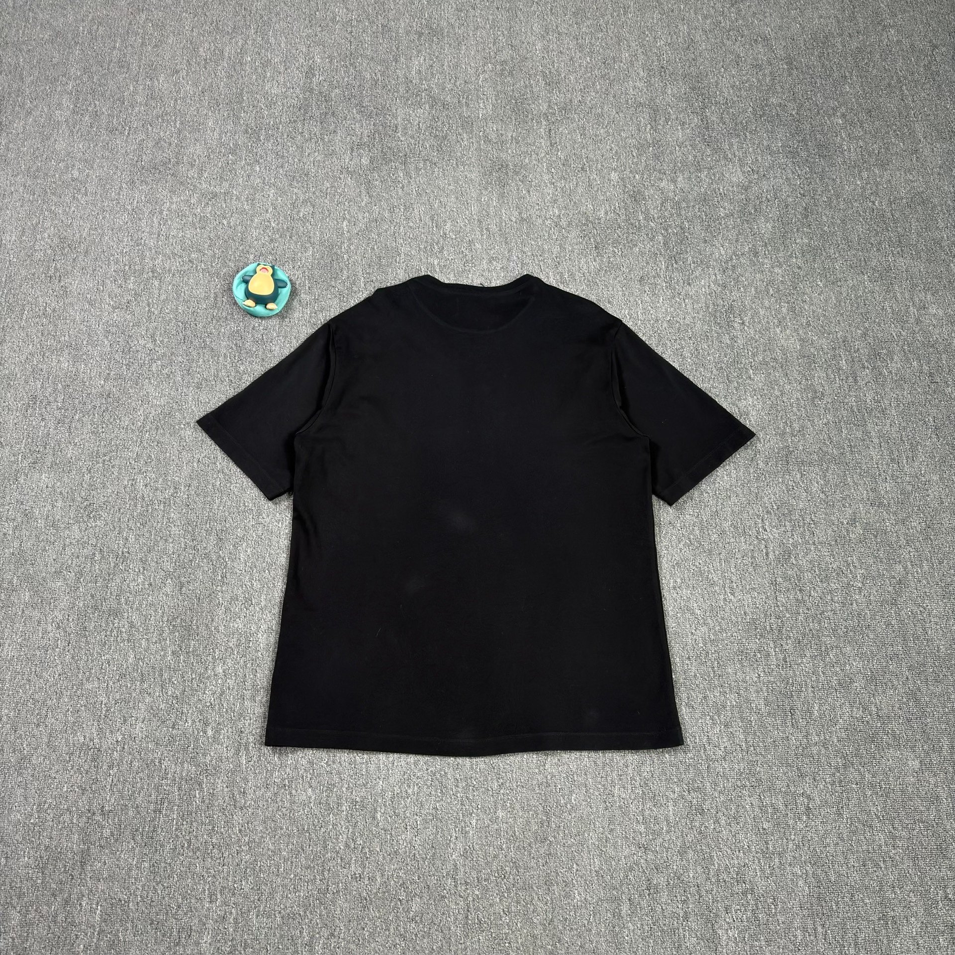 Prada Black Short-Sleeve Chest Logo Shirt — front