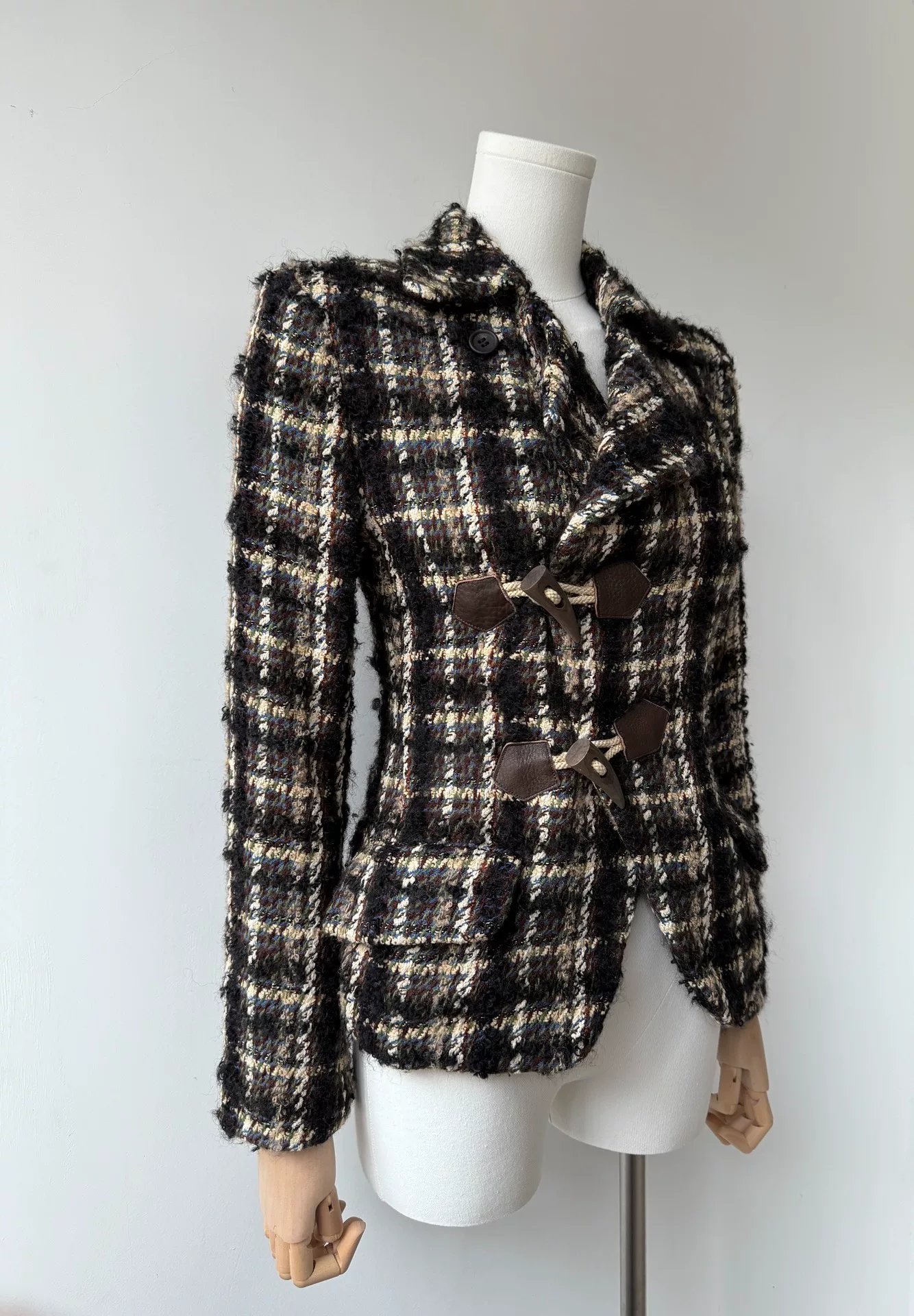 Yohji Yamamoto Y's Wool Horn Button Jacket — label