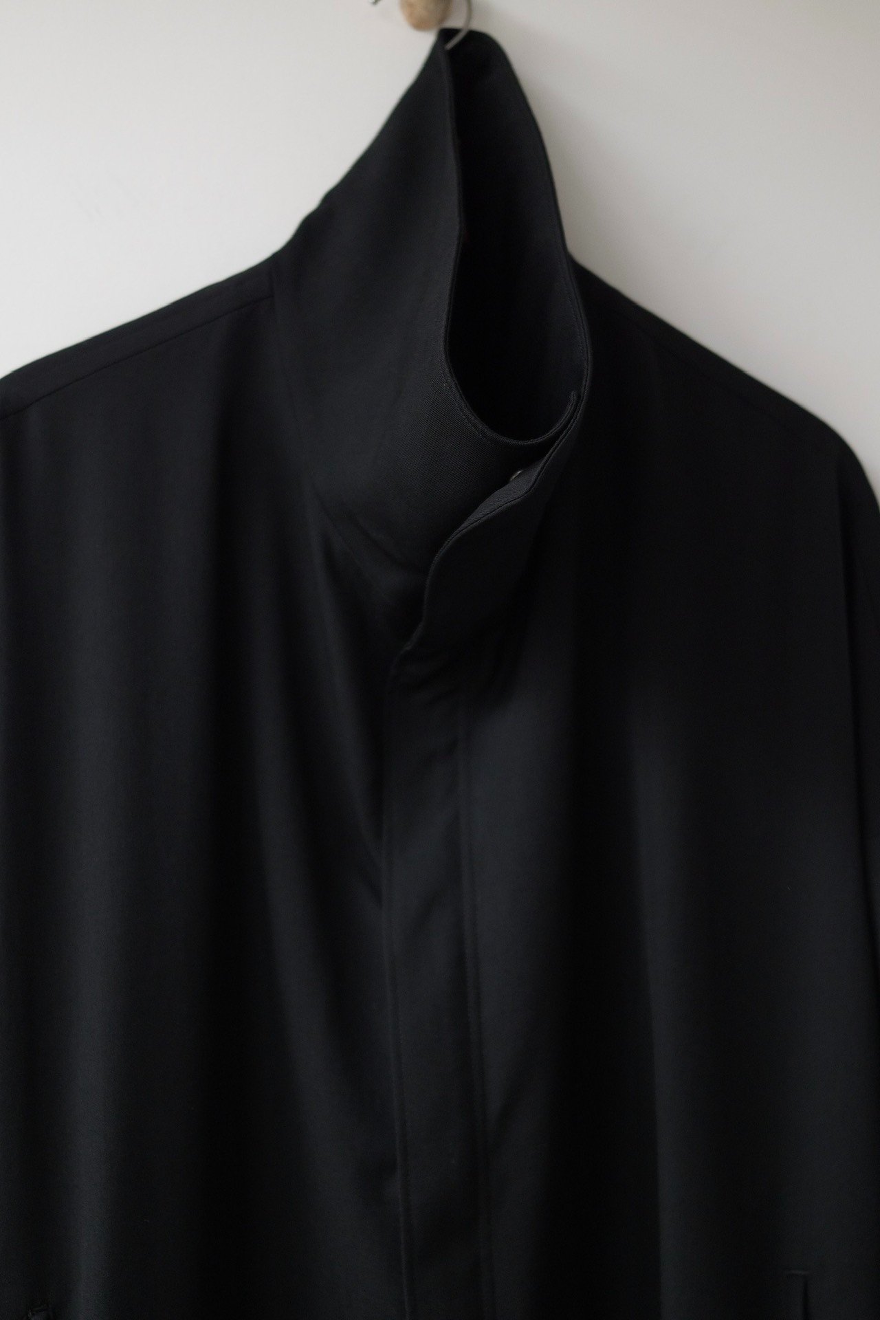 Yohji Yamamoto 25AW Black Robe Coat — detail