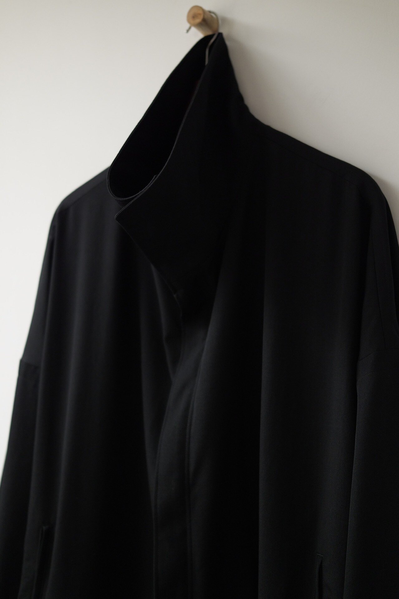 Yohji Yamamoto 25AW Black Robe Coat — front