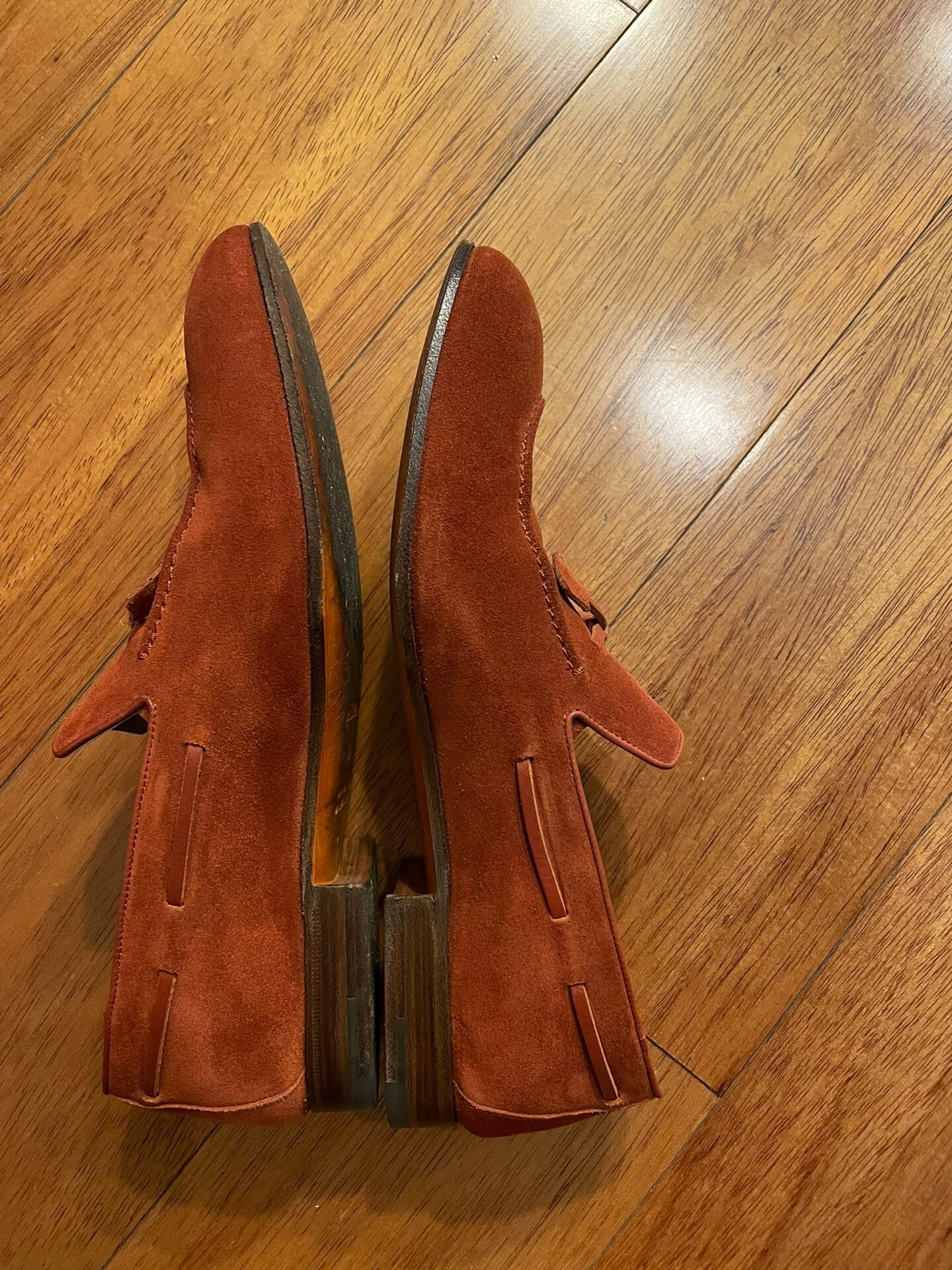 Hermes Men's Suede Loafer — detail