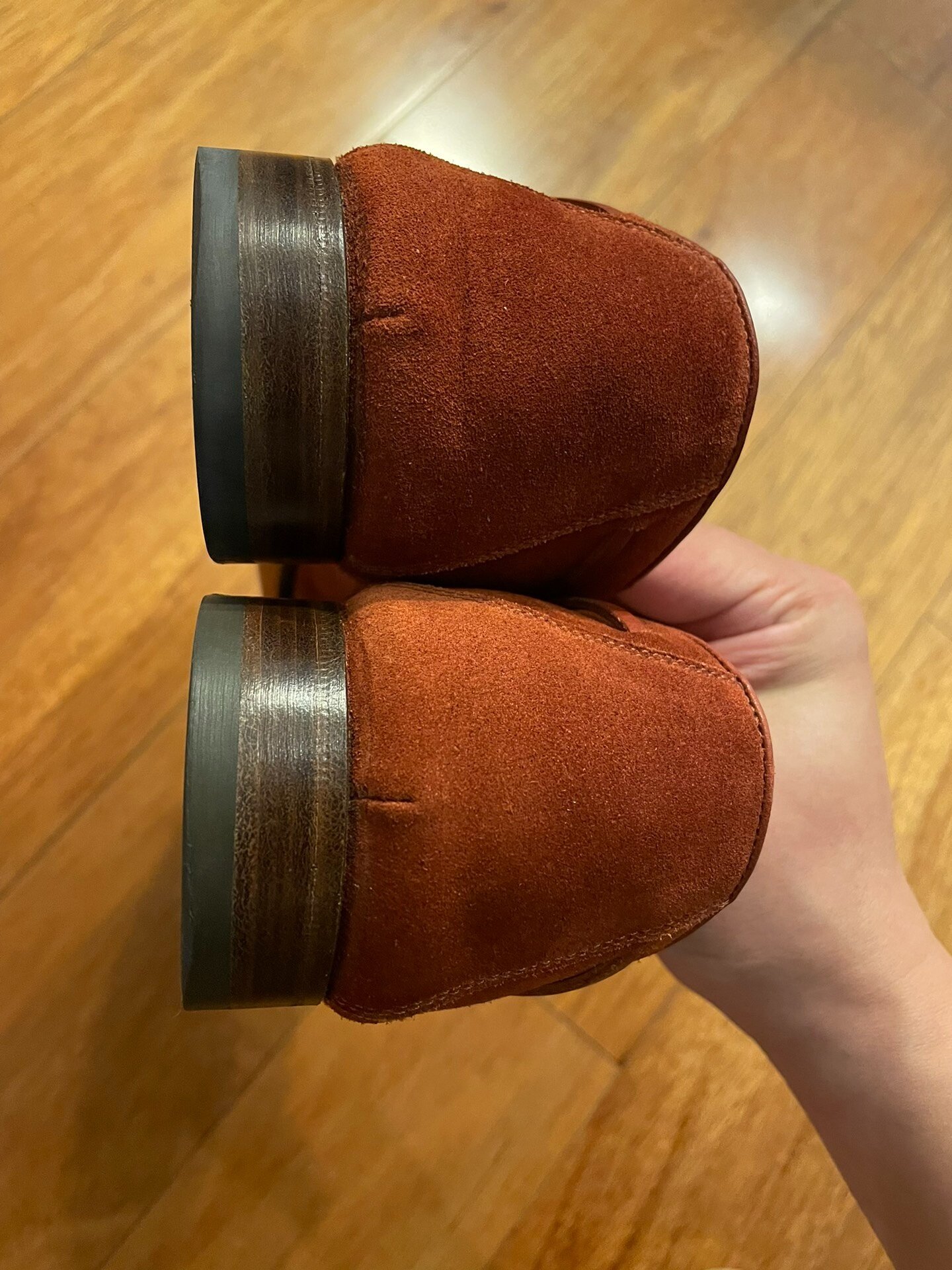 Hermes Men's Suede Loafer — back