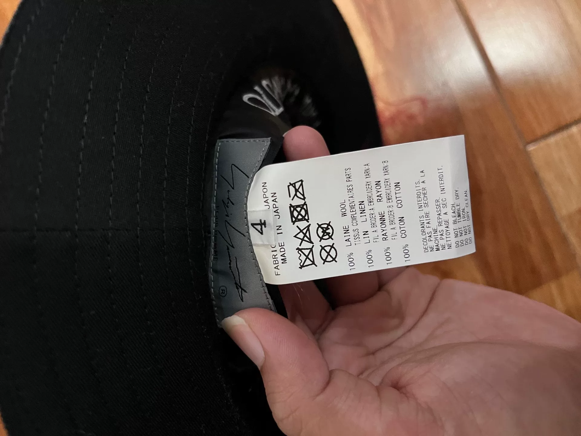 Yohji Yamamoto 21SS Floating Thread Hat — front