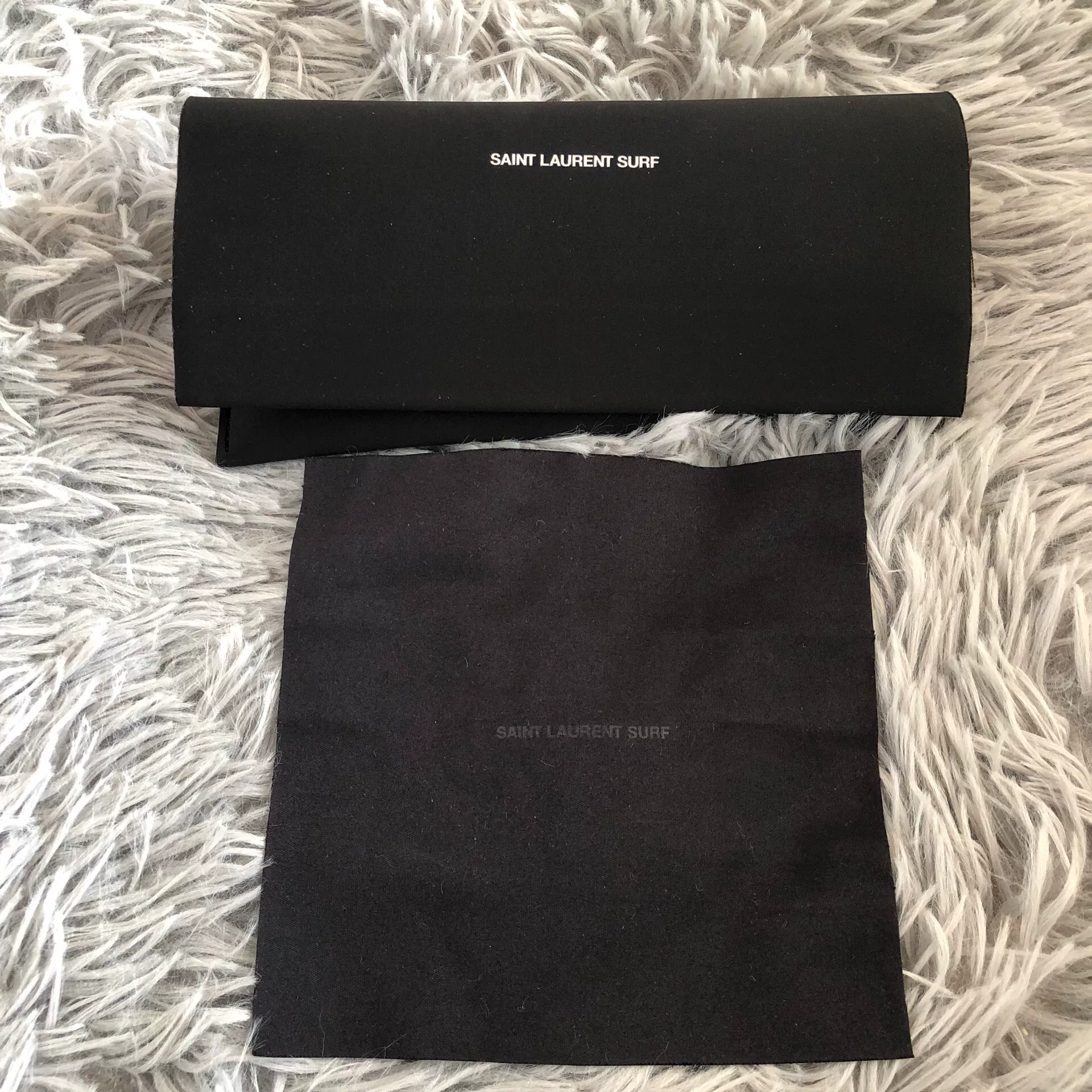Saint Laurent Ivory Round-Frame Sunglasses — back