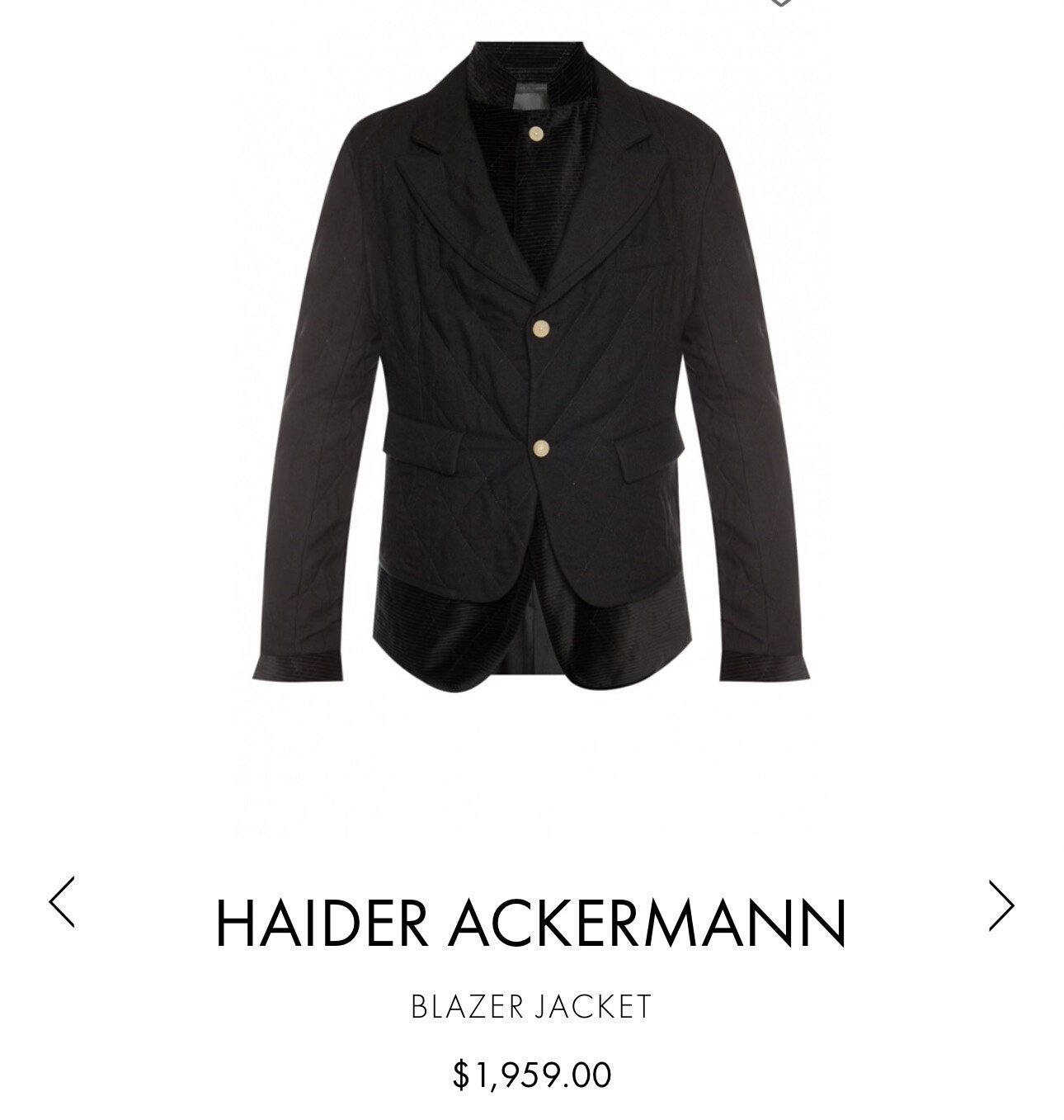 Haider Ackermann 2-in-1 Padded Jacket — back
