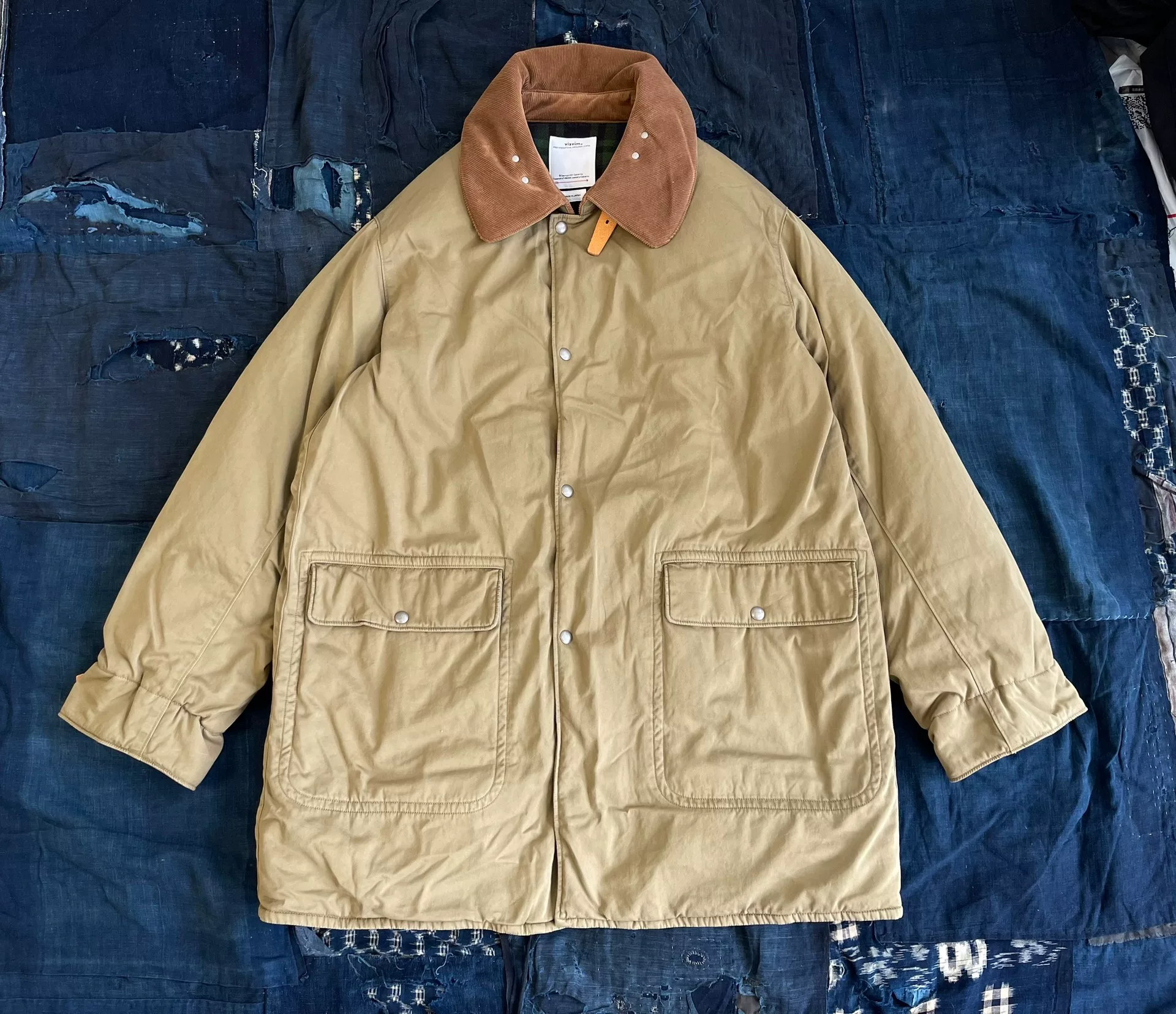 VISVIM 24AW Khaki Kite Coat — front