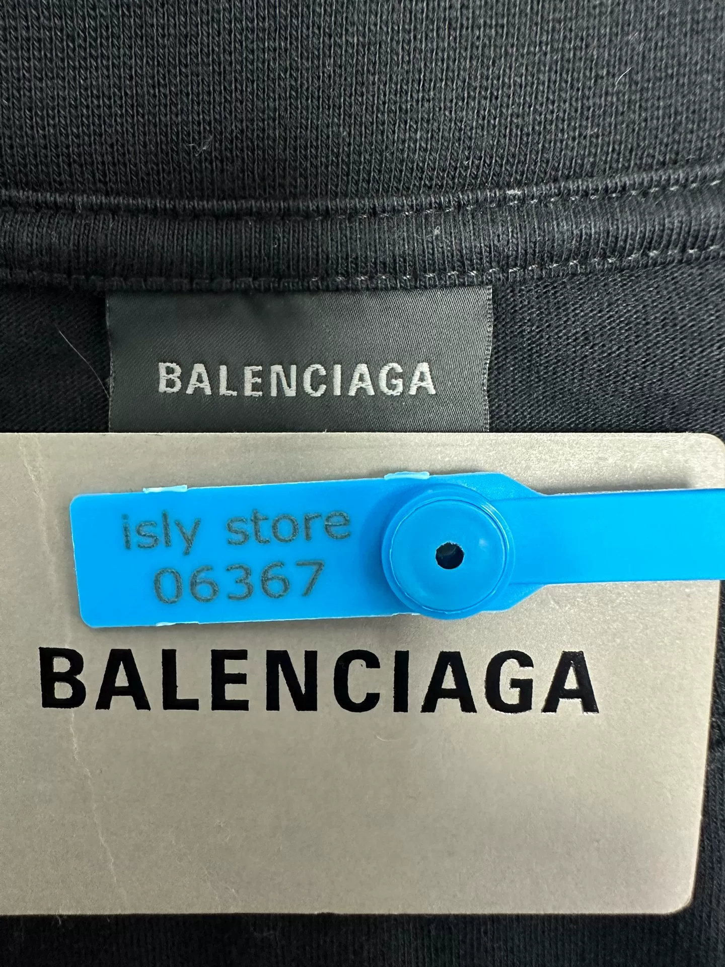 Balenciaga White Logo Crewneck Short-Sleeve T-Shirt — back