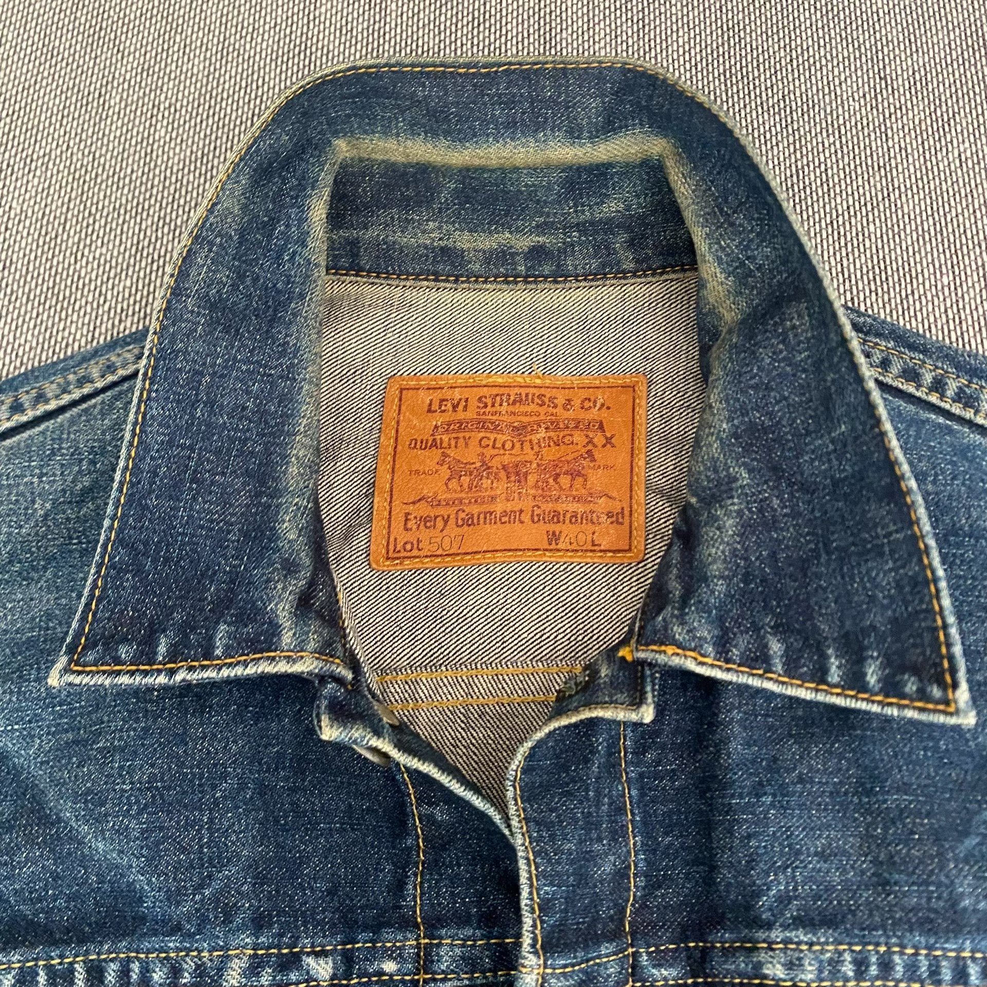Levi's LVC 507xx J22 Japan Denim Jacket — detail
