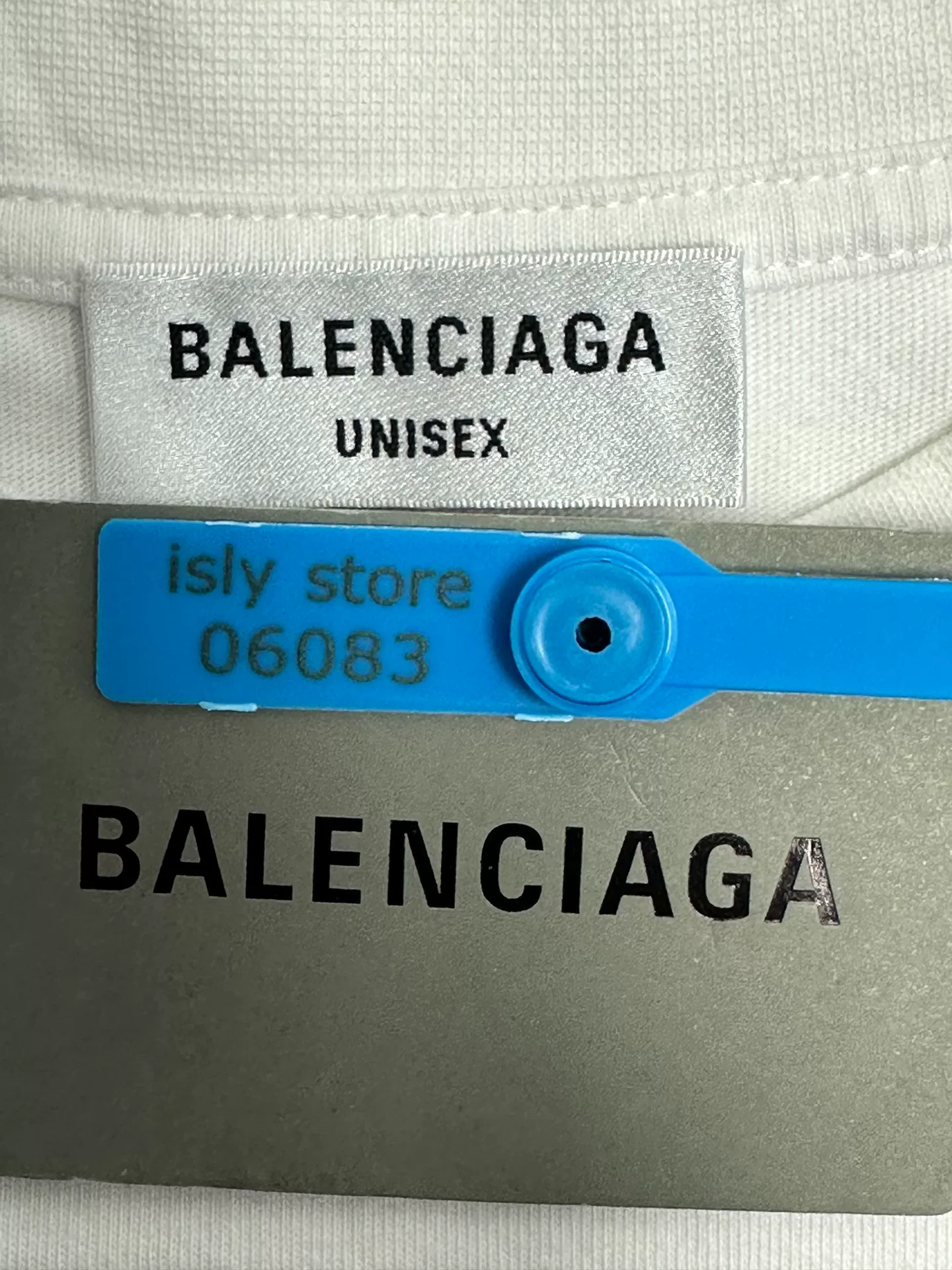 Balenciaga Pink Logo Crew Neck T-Shirt — back