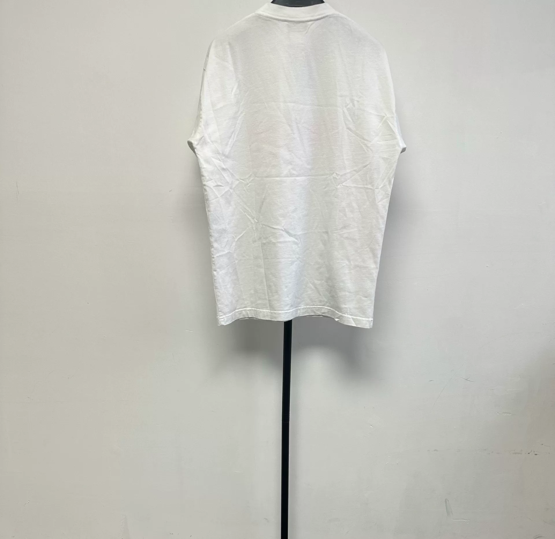 Balenciaga Pink Logo Crew Neck T-Shirt — front