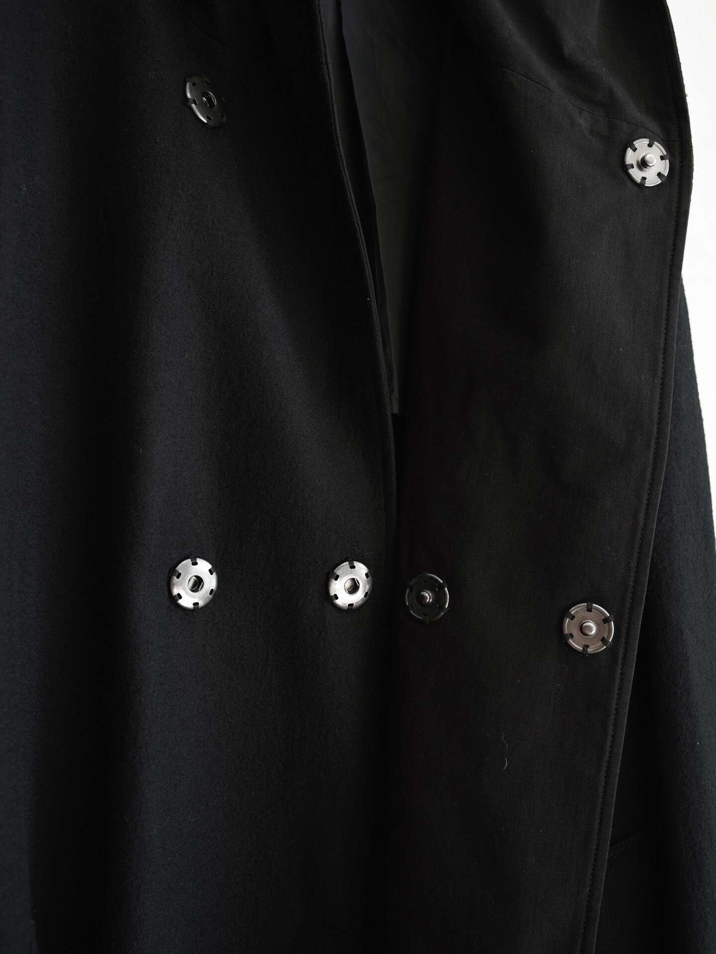 Yohji Yamamoto 15AW Hooded Snap Coat — back