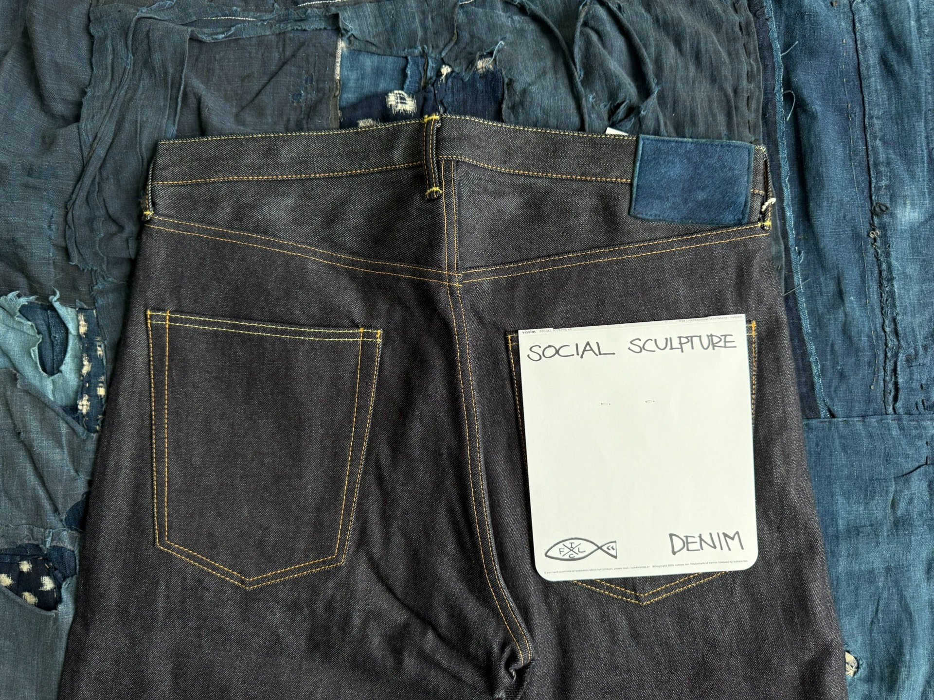 VISVIM 26SS Social Sculpture 01 Narrow Unwashed — back
