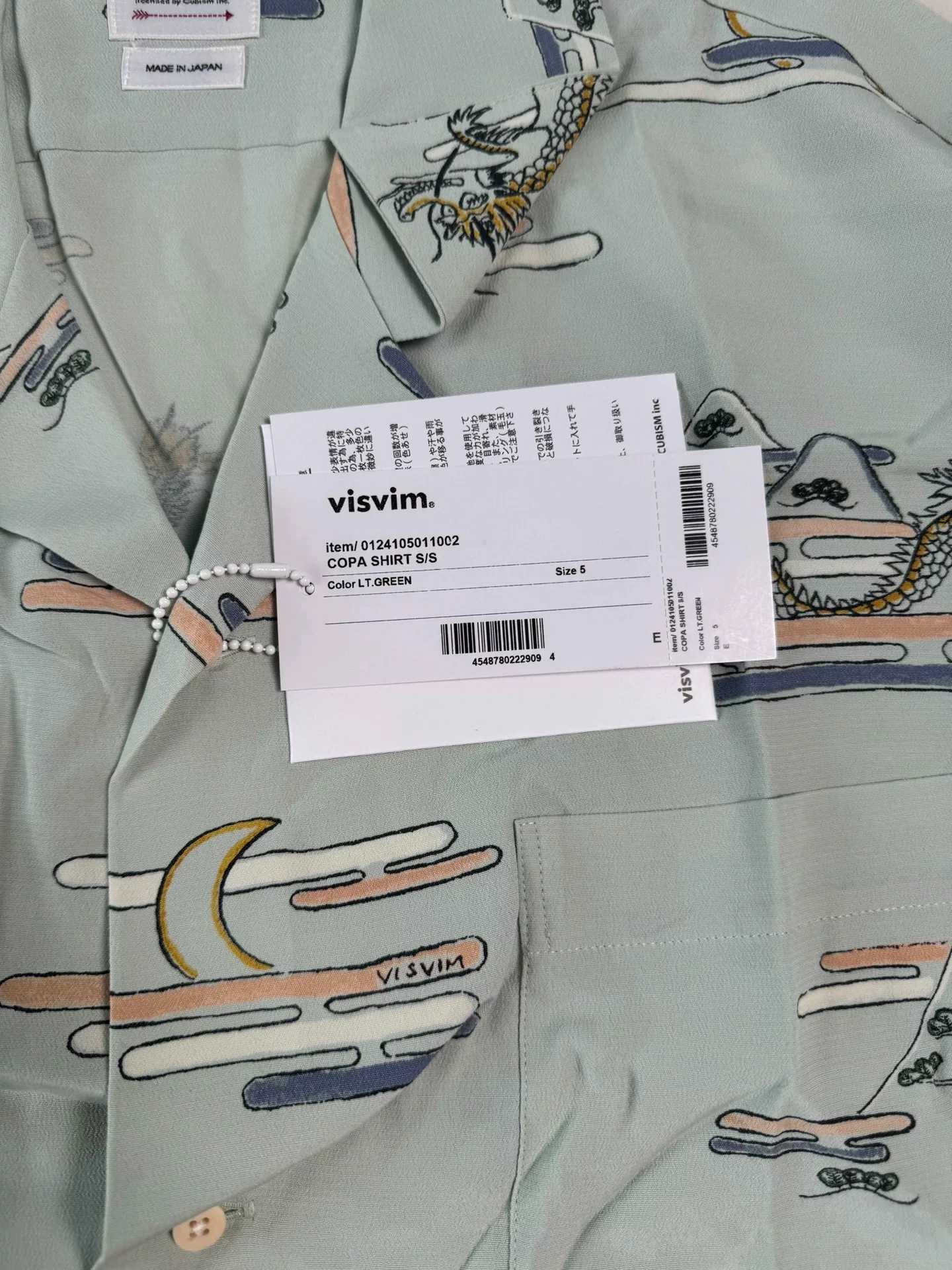 VISVIM 24ss Copa S/S Shirt — label