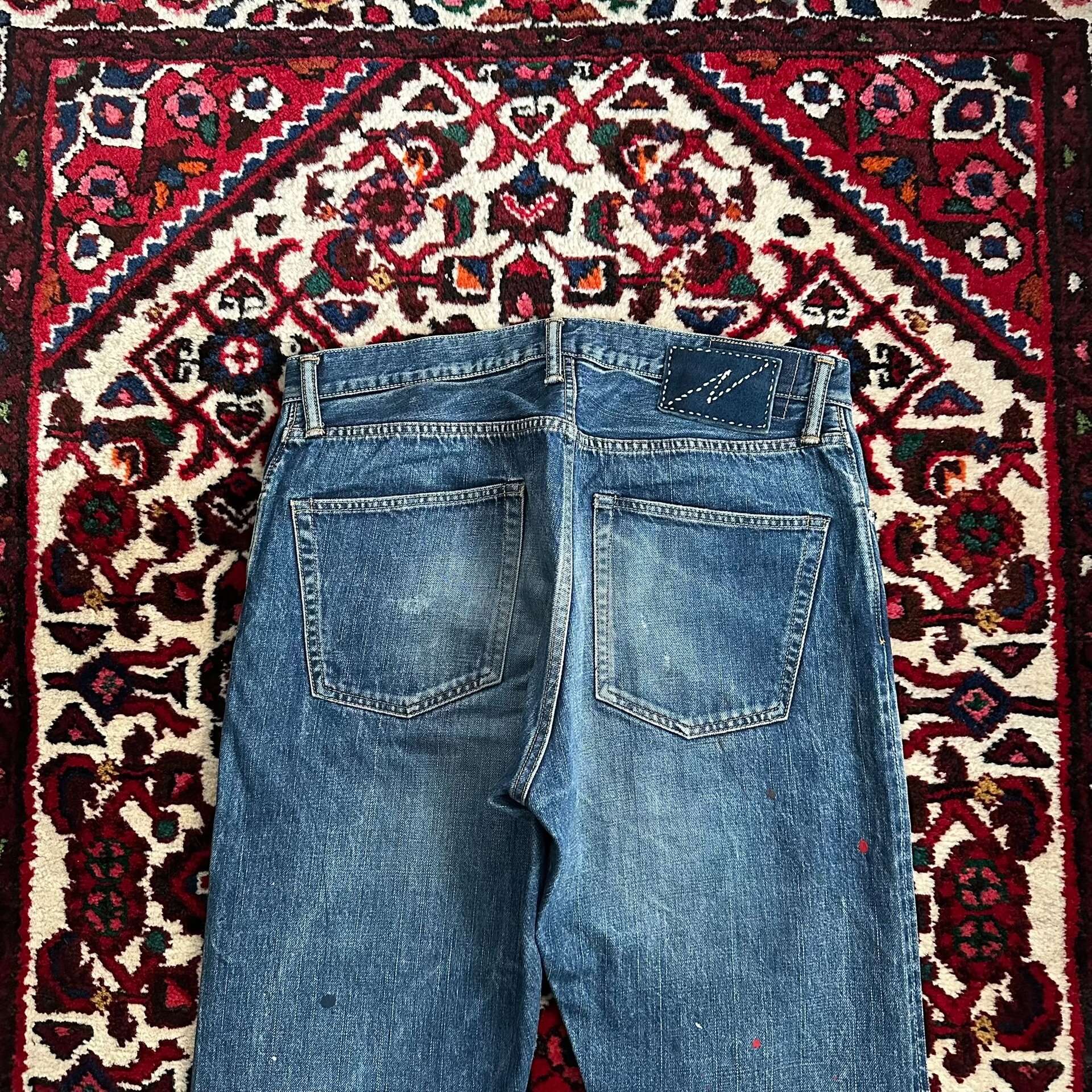 VISVIM 20SS DRY10 Splatter Jeans — back