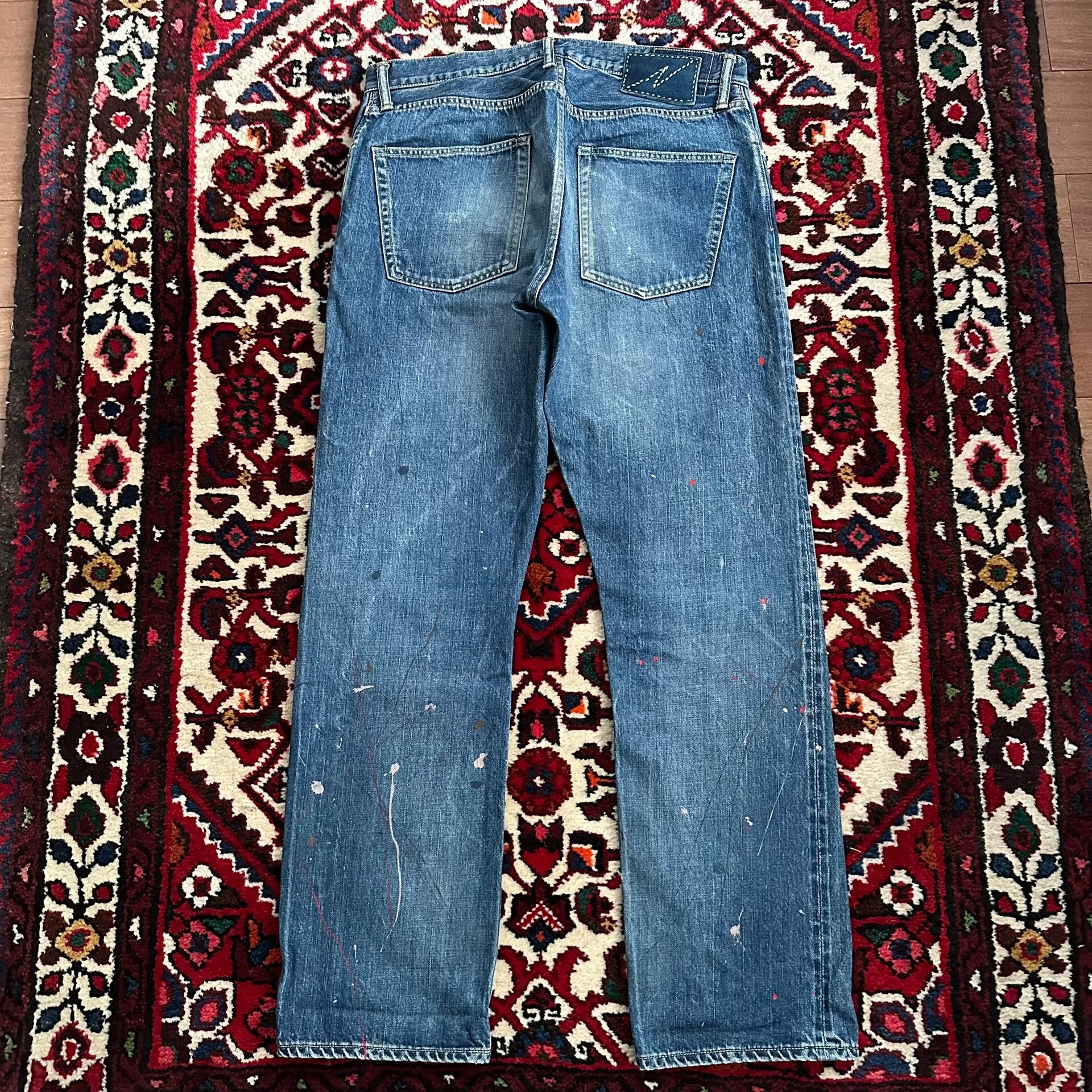 VISVIM 20SS DRY10 Splatter Jeans — front
