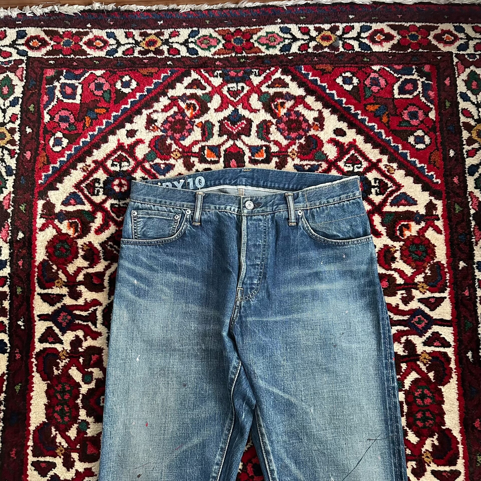 VISVIM 20SS DRY10 Splatter Jeans — detail
