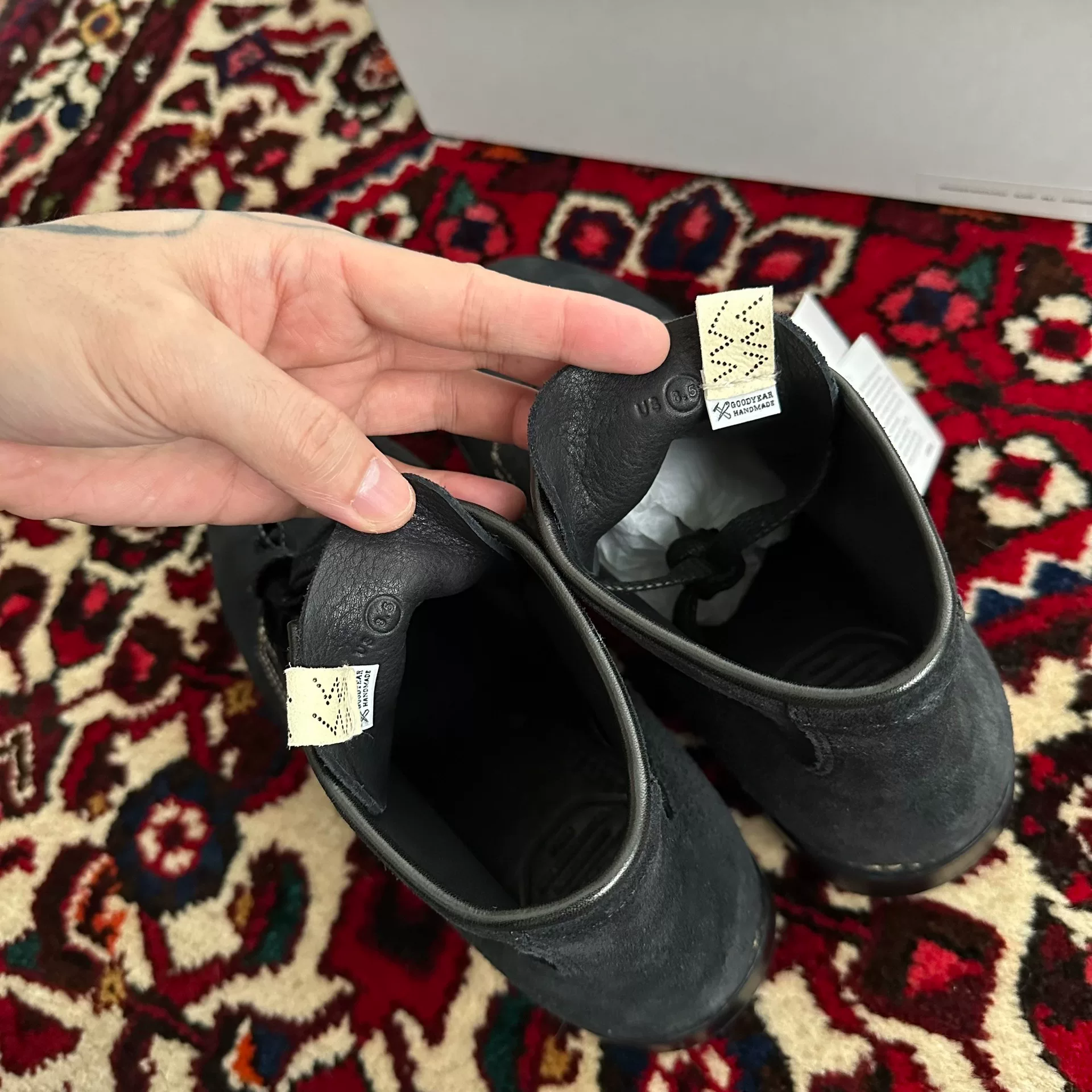 visvim 25SS Brigadier Boots US8.5 — label