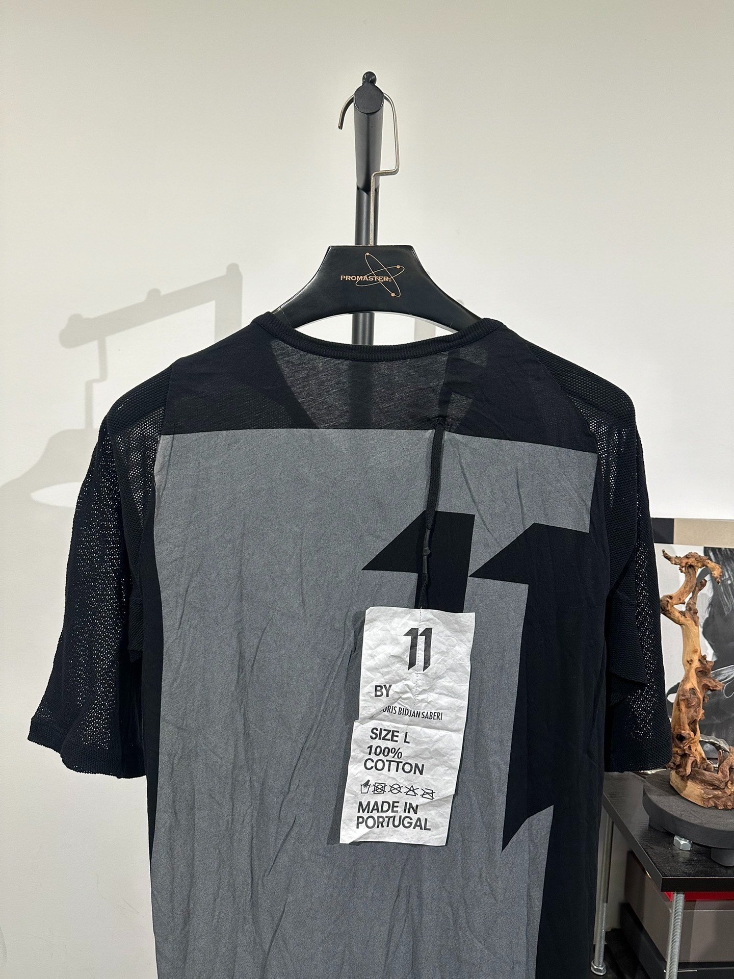 Boris Bidjan Saberi 11by bbs Mesh T-shirt — back