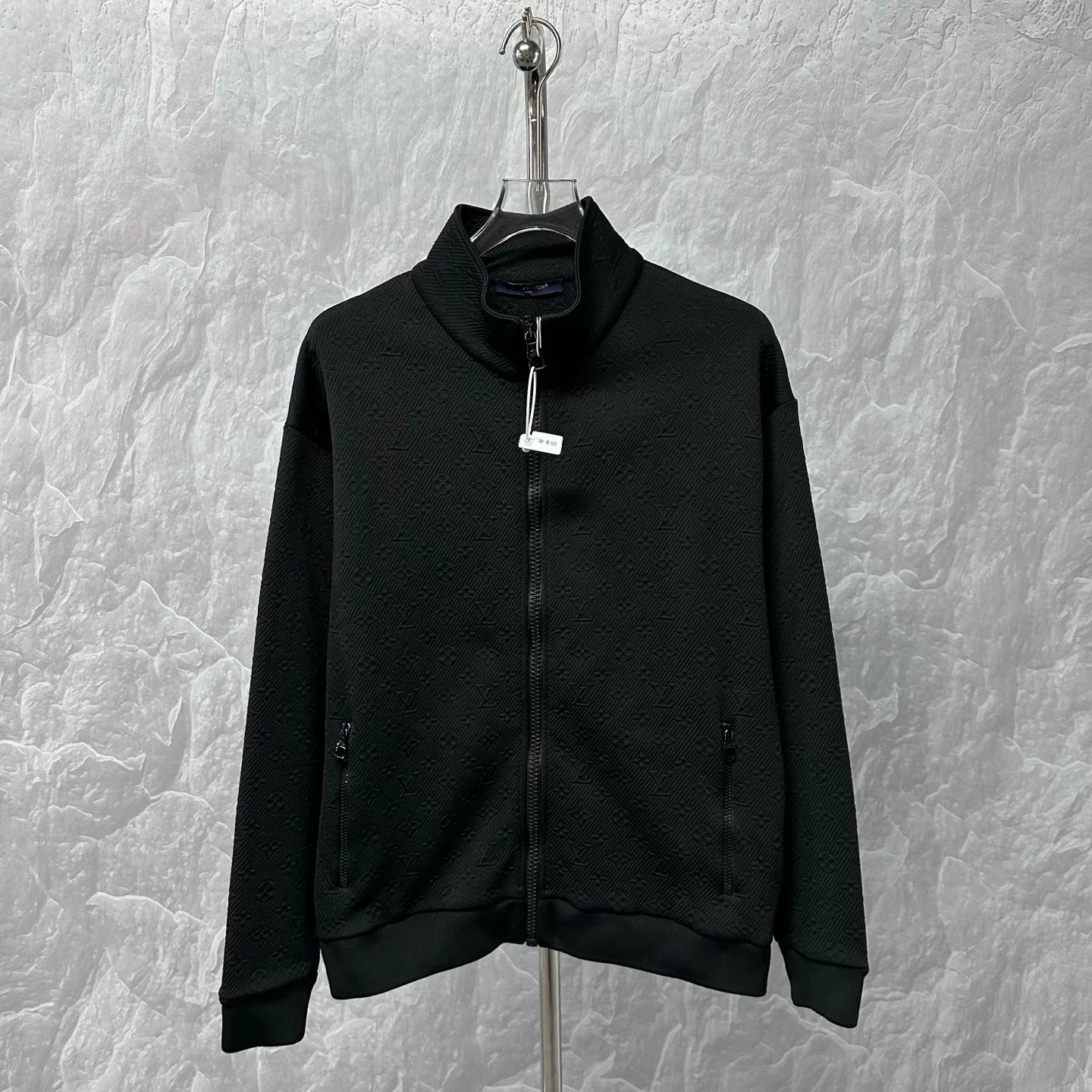 Louis Vuitton Monogram Embossed Zip Jacket L